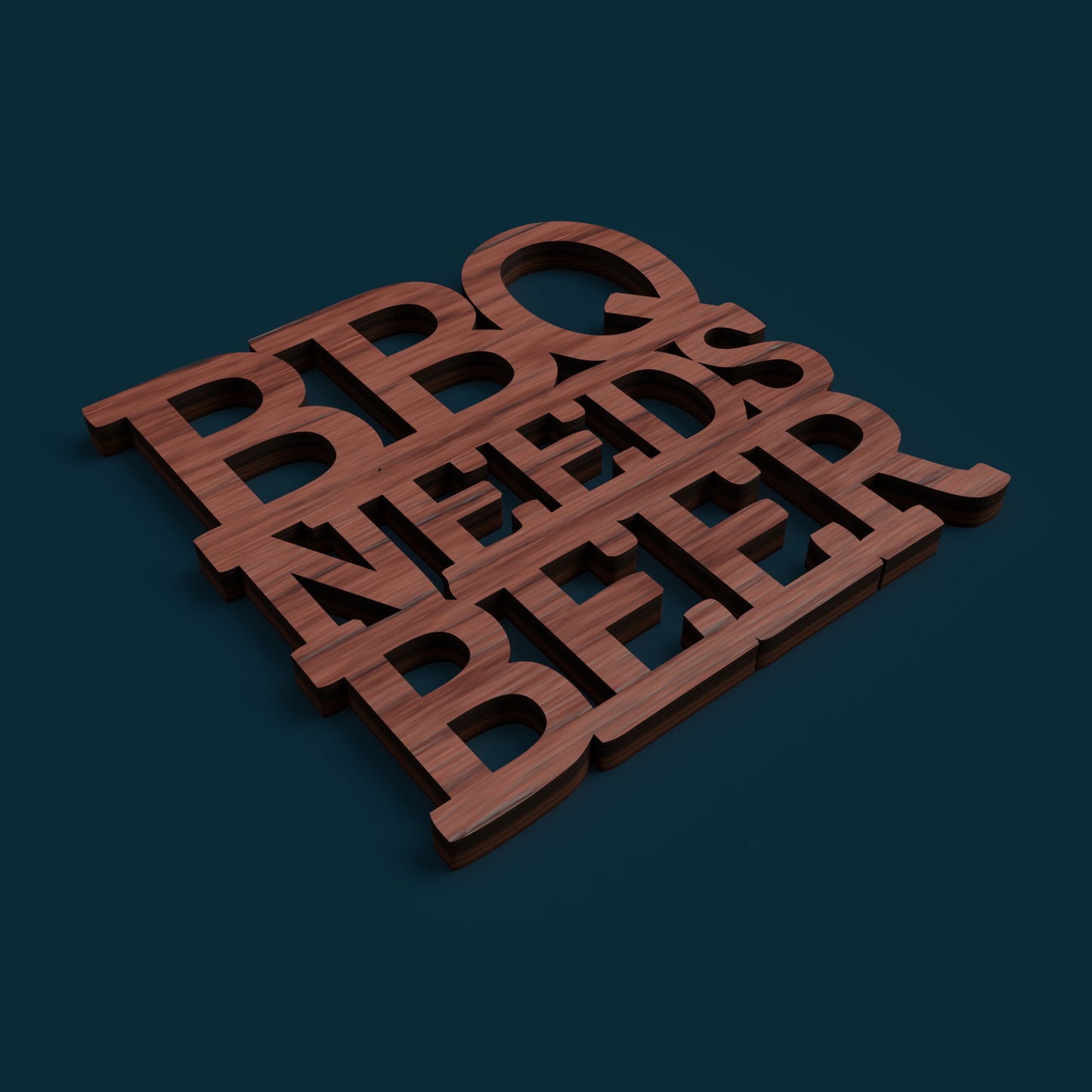 Barbecue Coasters - Laser Cut File - svg dxf pdf eps ai The X Laser Files
