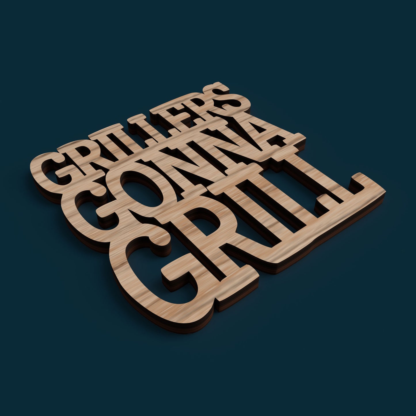 Barbecue Coasters - Laser Cut File - svg dxf pdf eps ai The X Laser Files