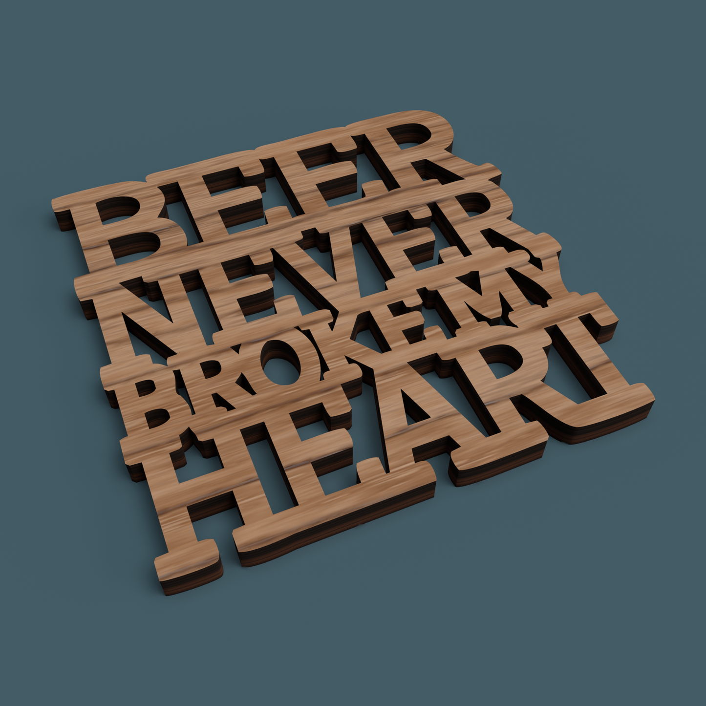 Beer F*ck Yeah Coasters - Laser Cut File - svg dxf pdf eps ai The X Laser Files