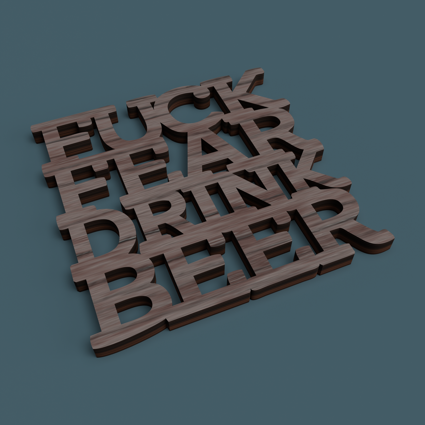 Beer F*ck Yeah Coasters - Laser Cut File - svg dxf pdf eps ai The X Laser Files