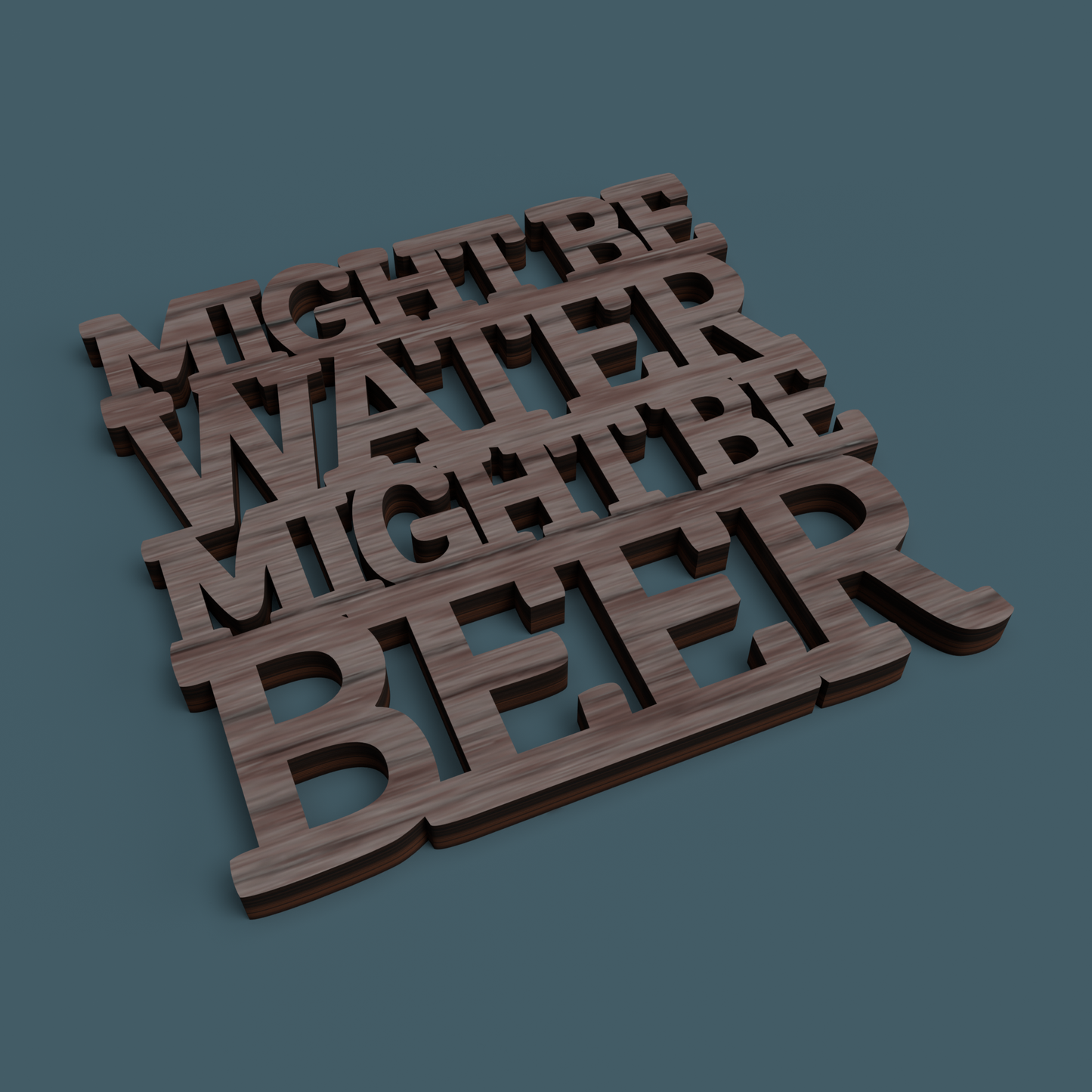 Beer F*ck Yeah Coasters - Laser Cut File - svg dxf pdf eps ai The X Laser Files