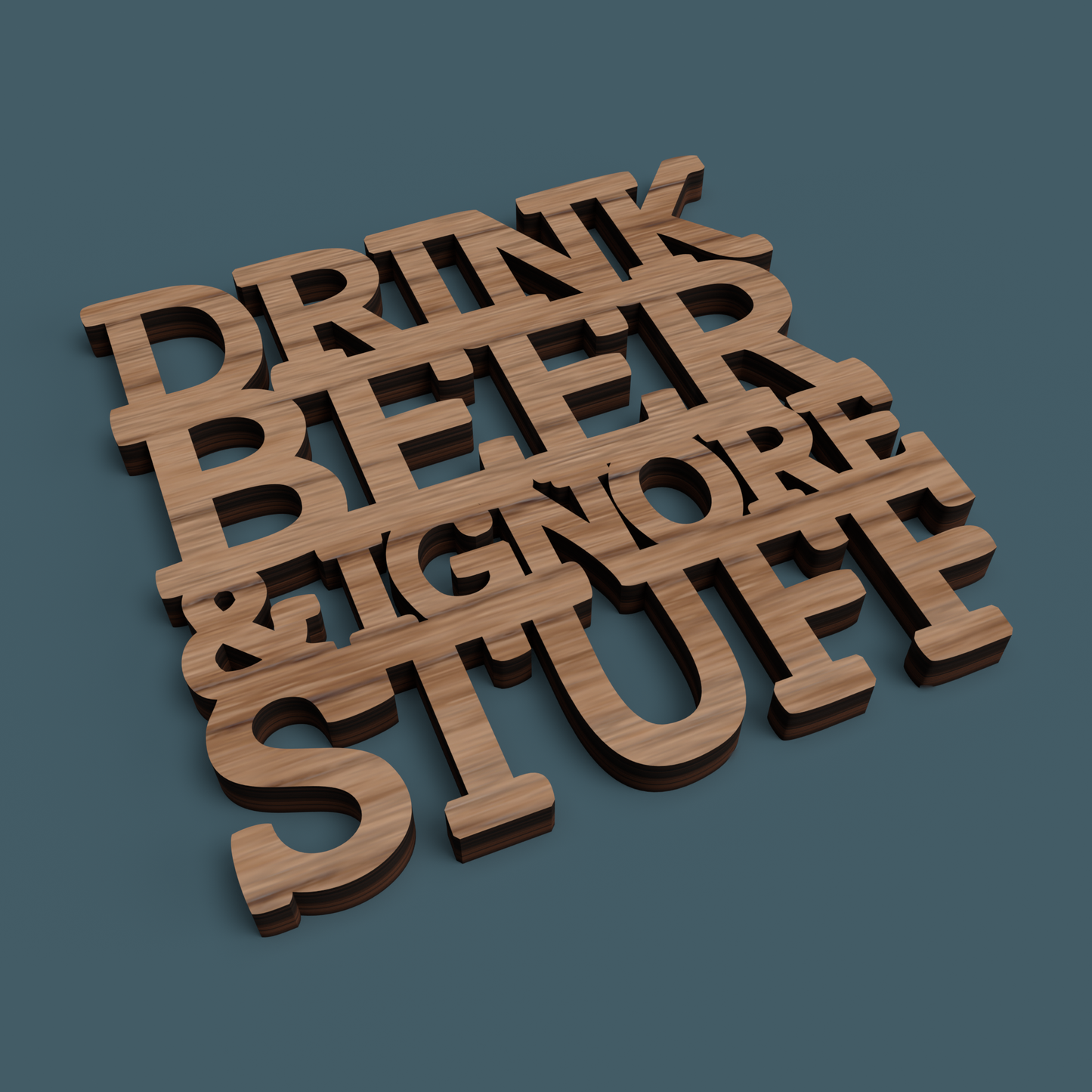 Beer F*ck Yeah Coasters - Laser Cut File - svg dxf pdf eps ai The X Laser Files