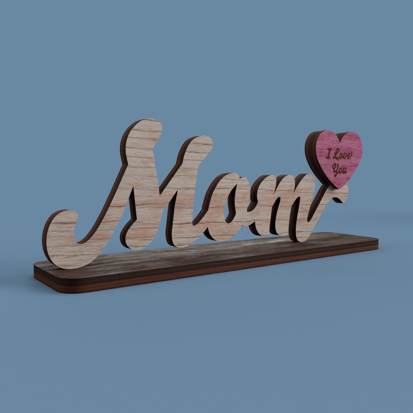 Mom & Best Mom Signs - Laser Cut File - svg dxf pdf eps ai The X Laser Files