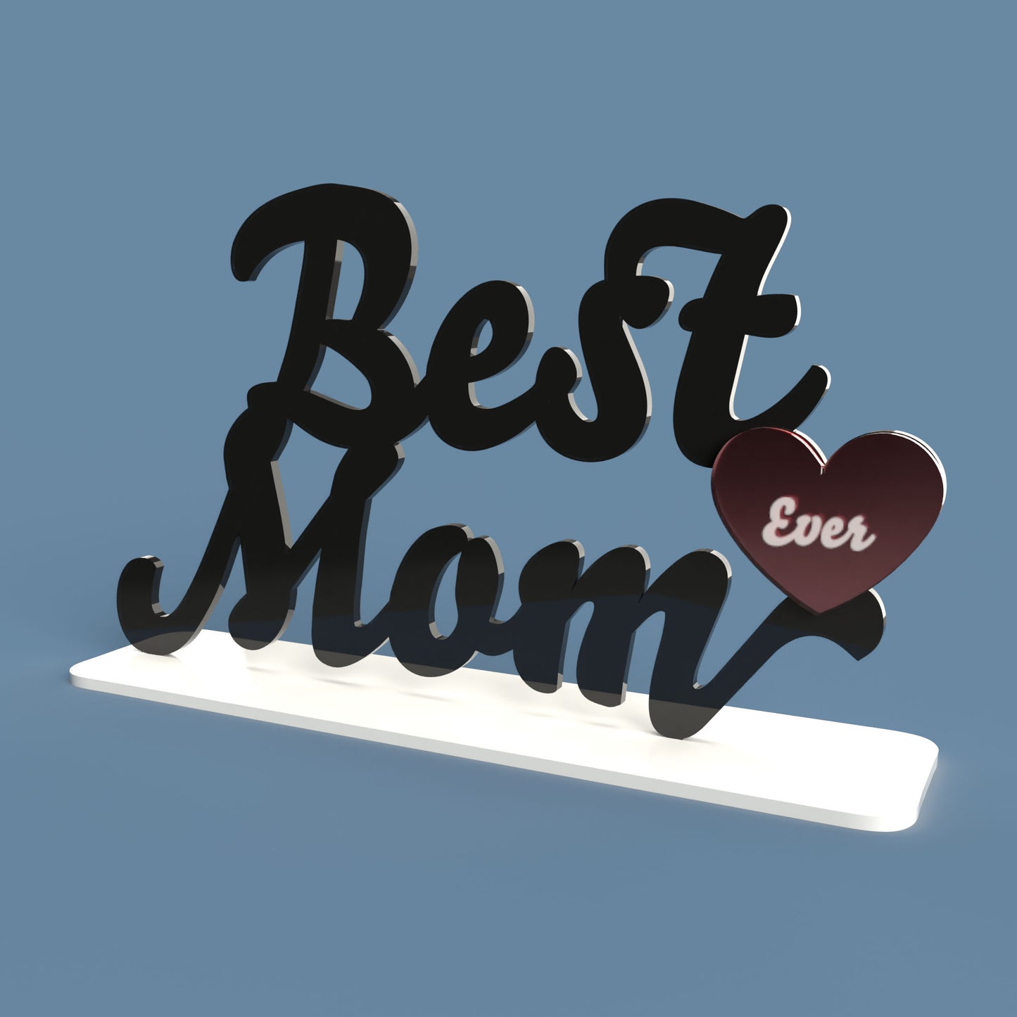 Mom & Best Mom Signs - Laser Cut File - svg dxf pdf eps ai The X Laser Files