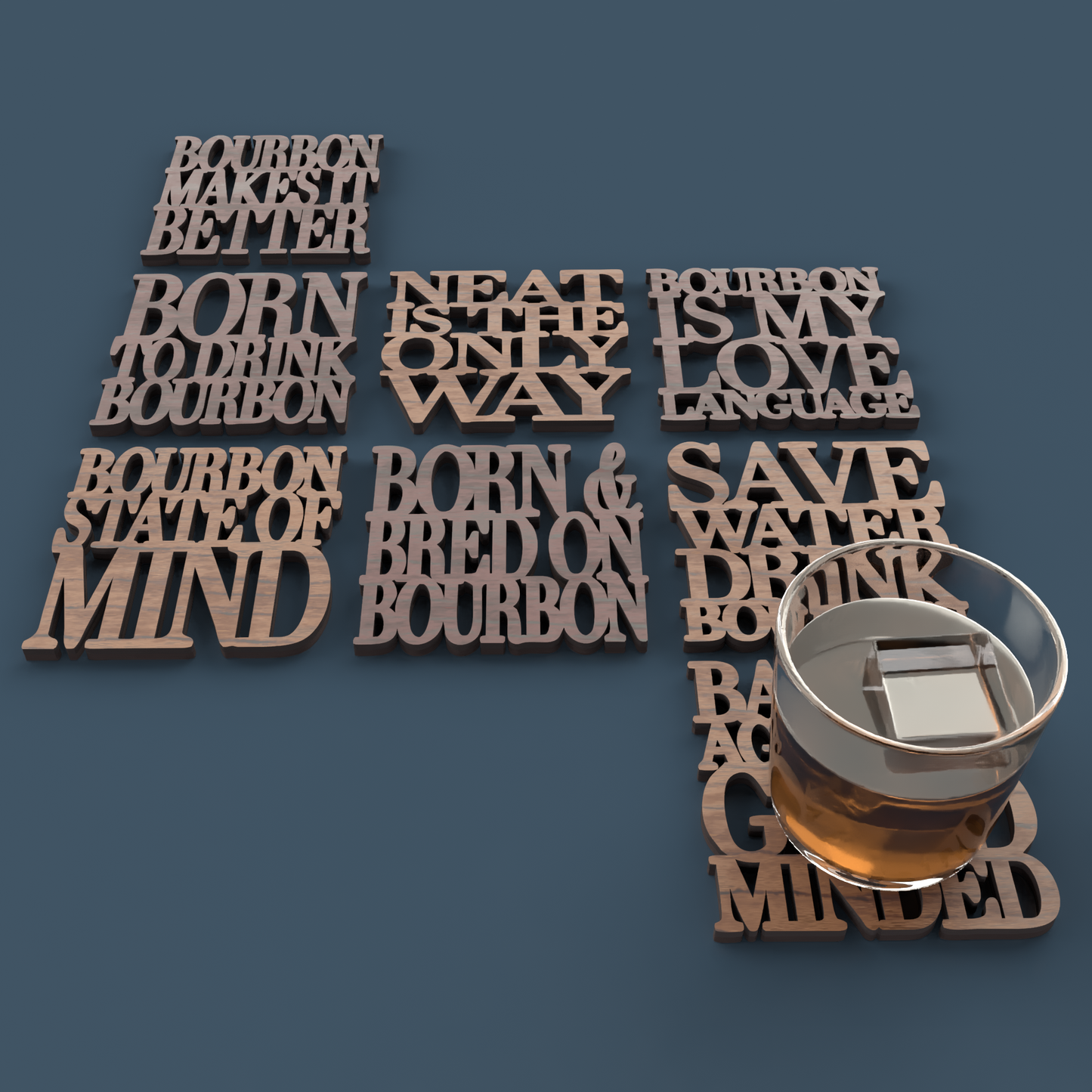 Bourbon Coasters