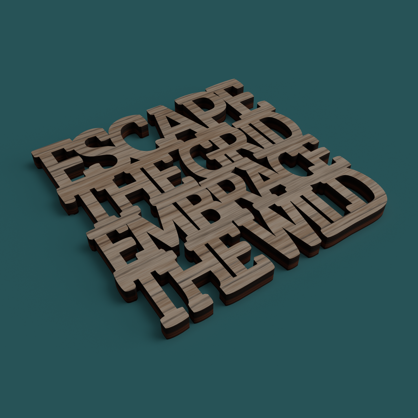 Camping Coasters -Laser Cut File - The X Laser Files