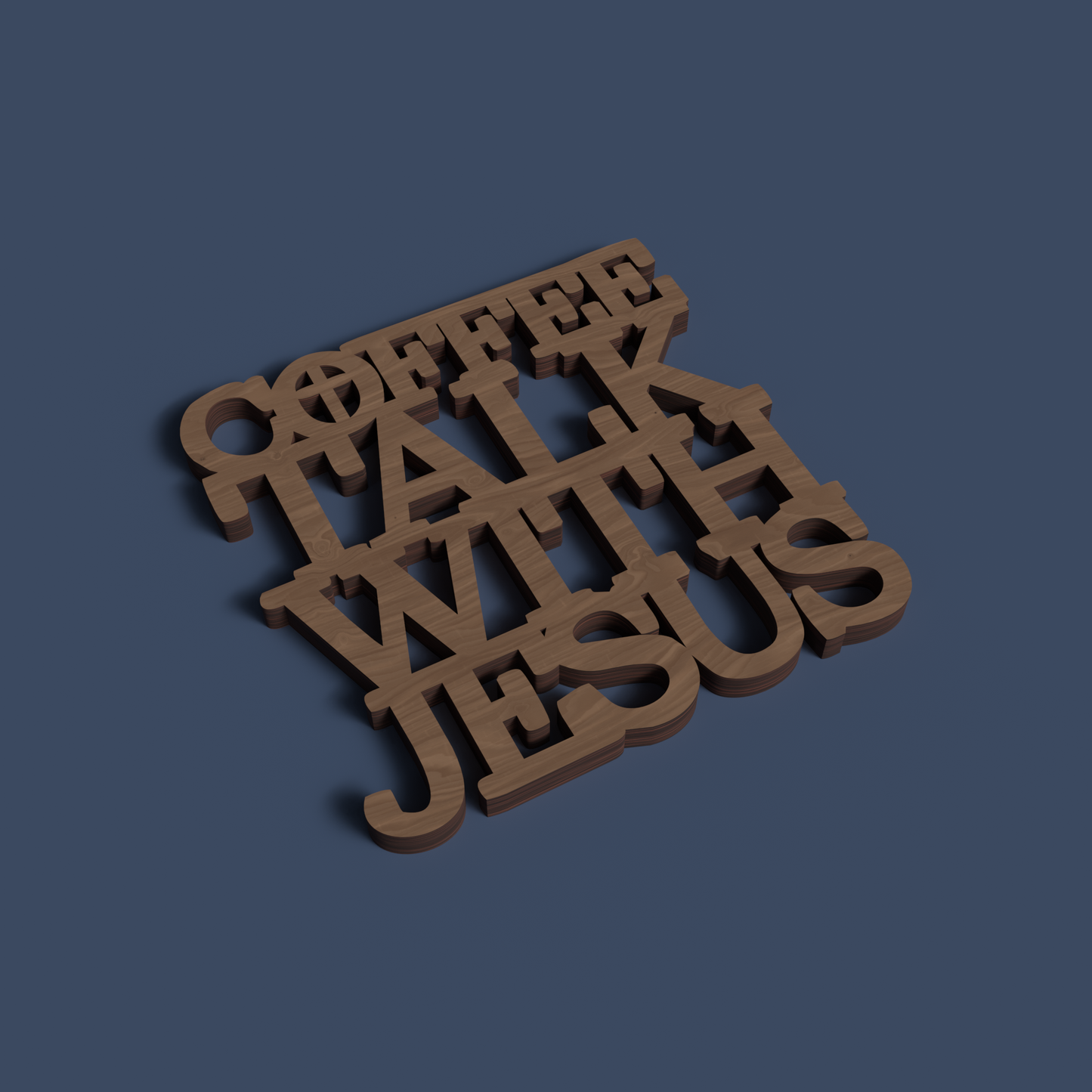 Christian Coasters 02 -Laser Cut File - The X Laser Files