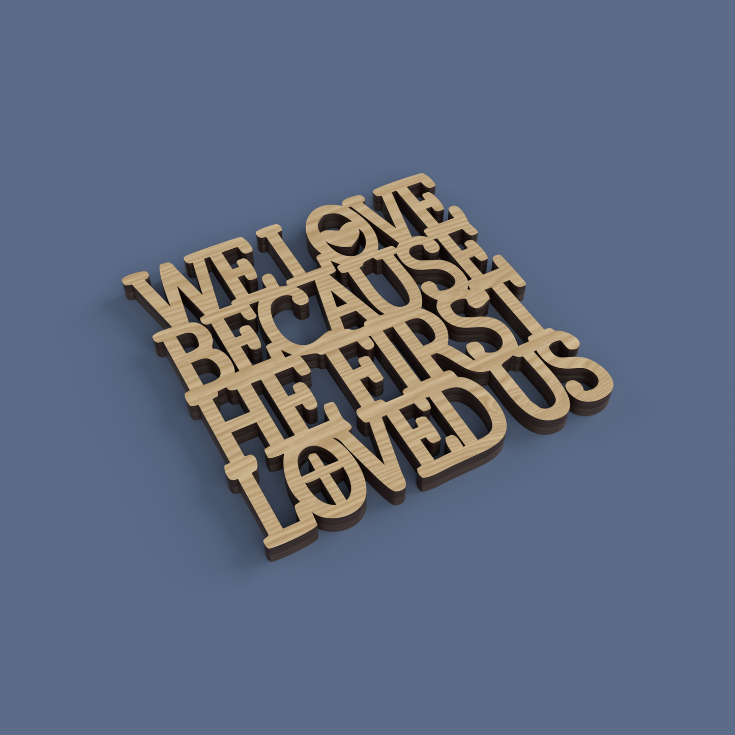 Christian Love Coasters -Laser Cut File - The X Laser Files