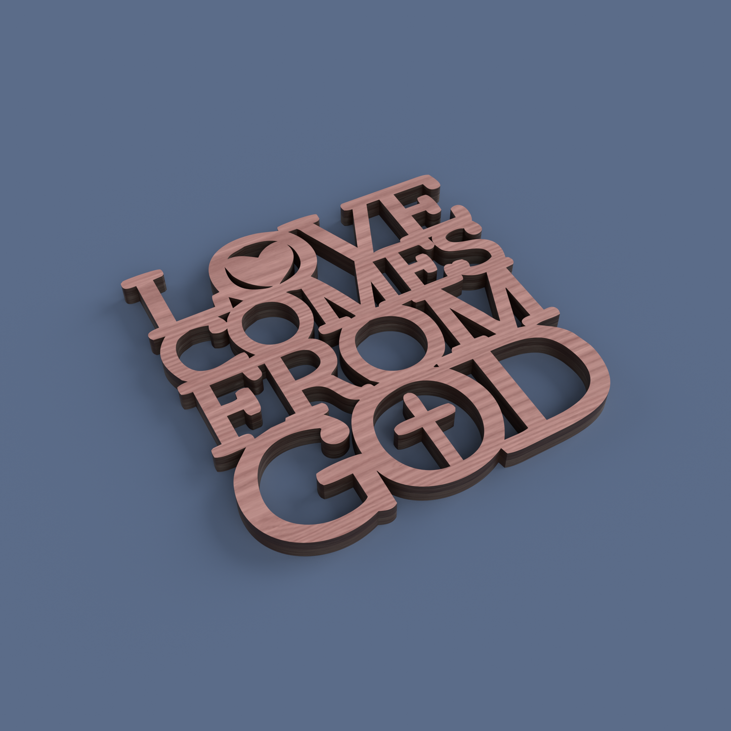 Christian Love Coasters -Laser Cut File - The X Laser Files
