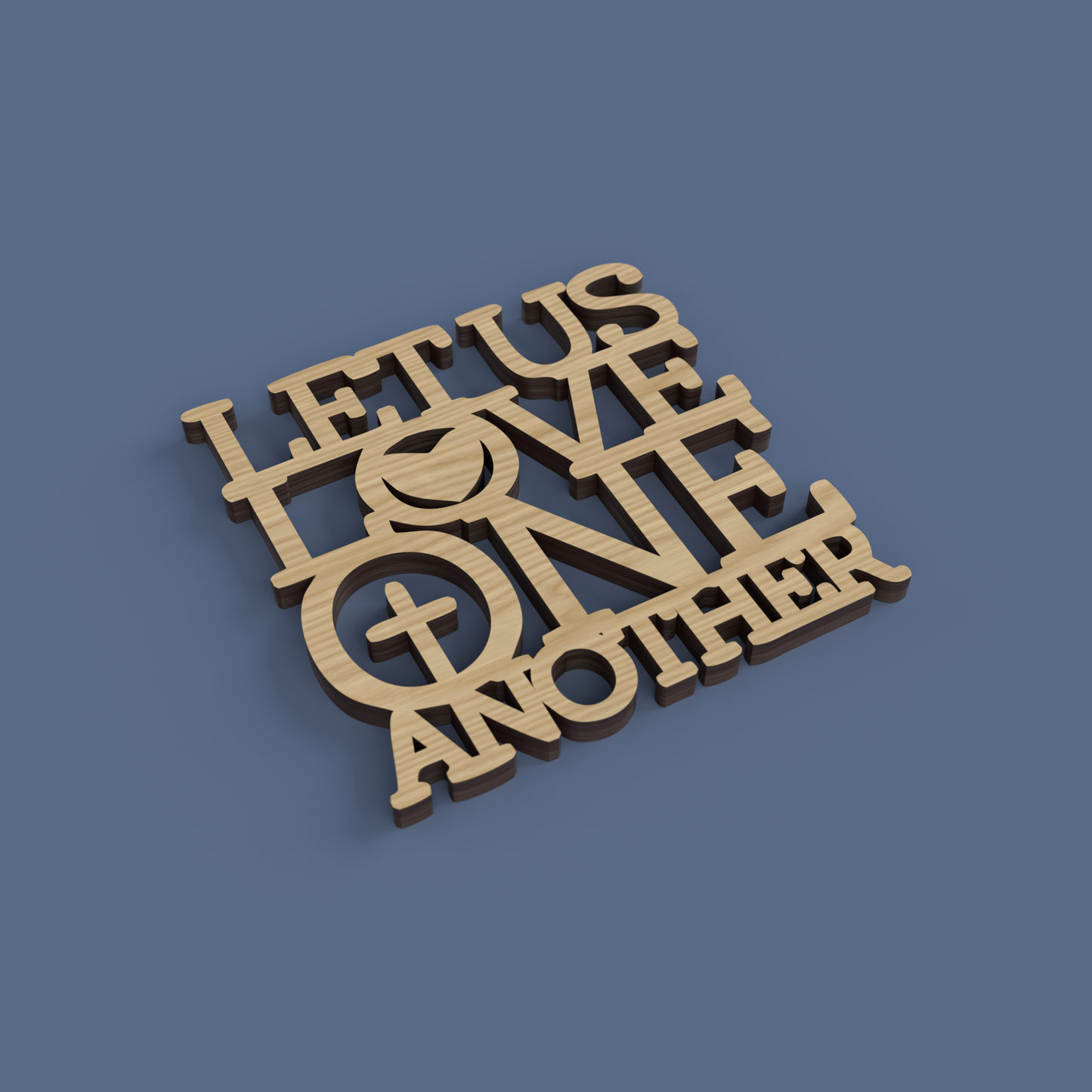 Christian Love Coasters -Laser Cut File - The X Laser Files
