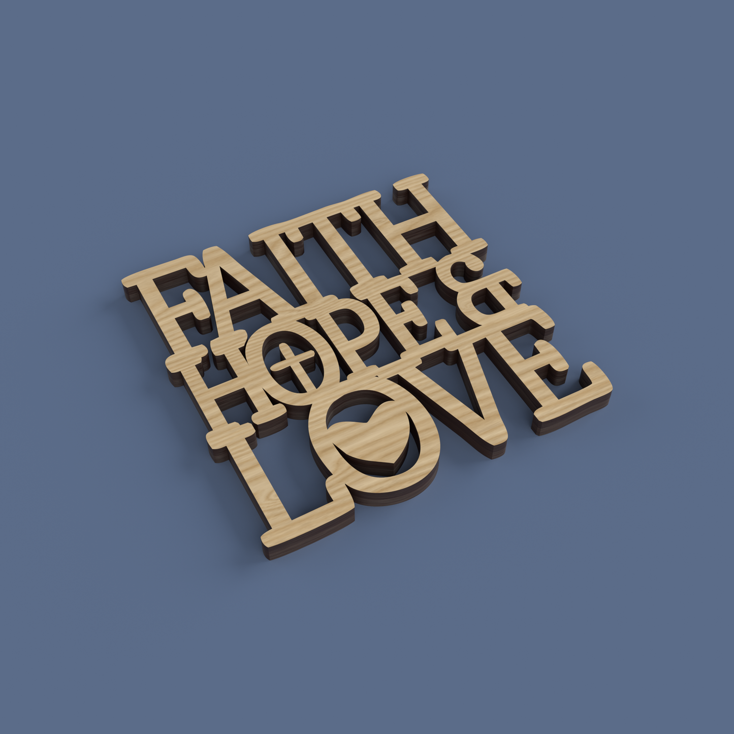 Christian Love Coasters -Laser Cut File - The X Laser Files