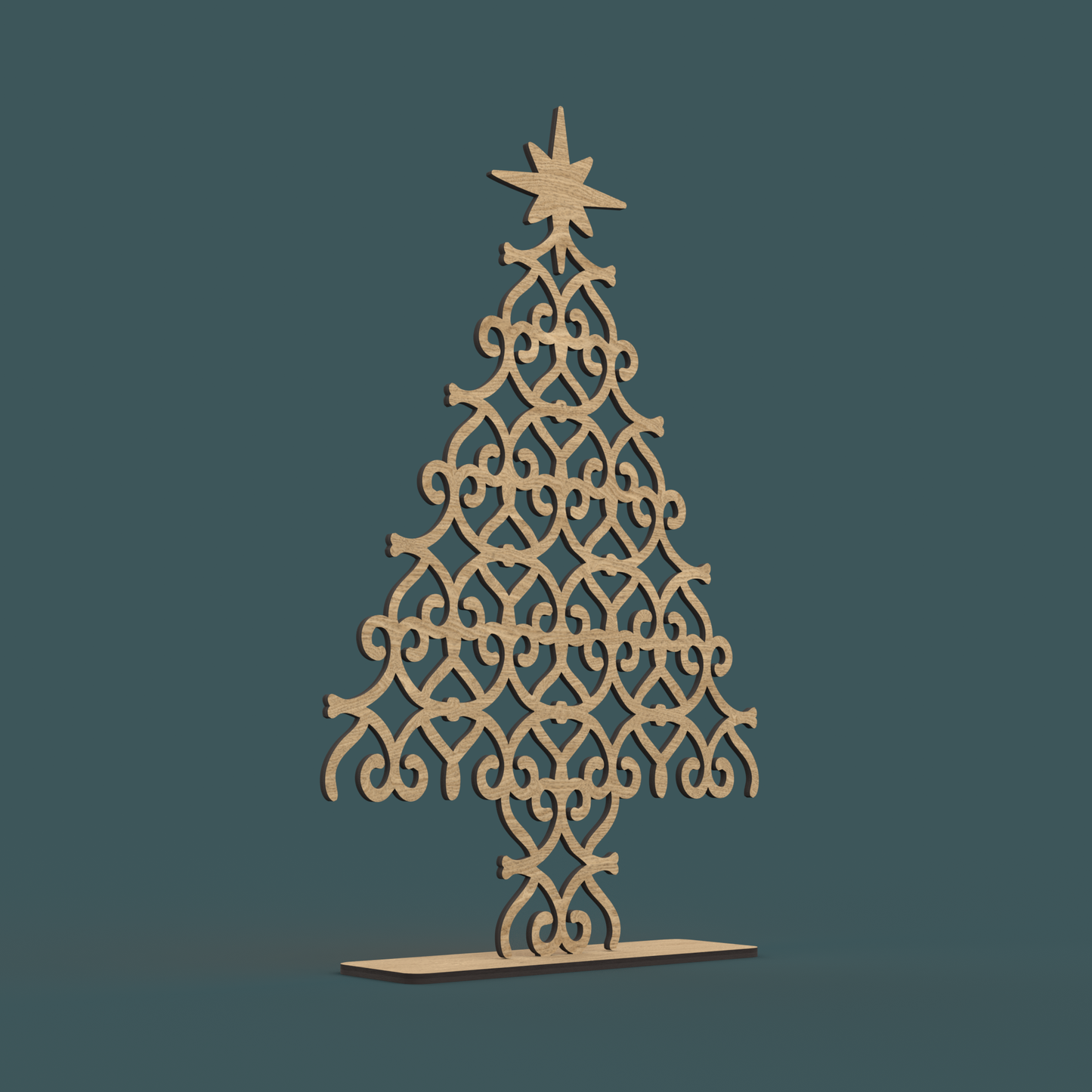 Christmas Trees 3 Piece Set - Laser Cut File - svg dxf pdf eps ai The X Laser Files
