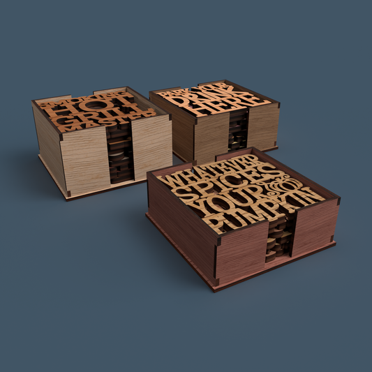 Coaster Holder 01 -Laser Cut File - The X Laser Files