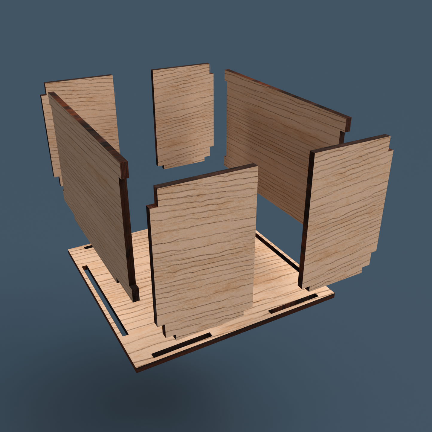 Coaster Holder 01 - Laser Cut File - svg dxf pdf eps ai The X Laser Files