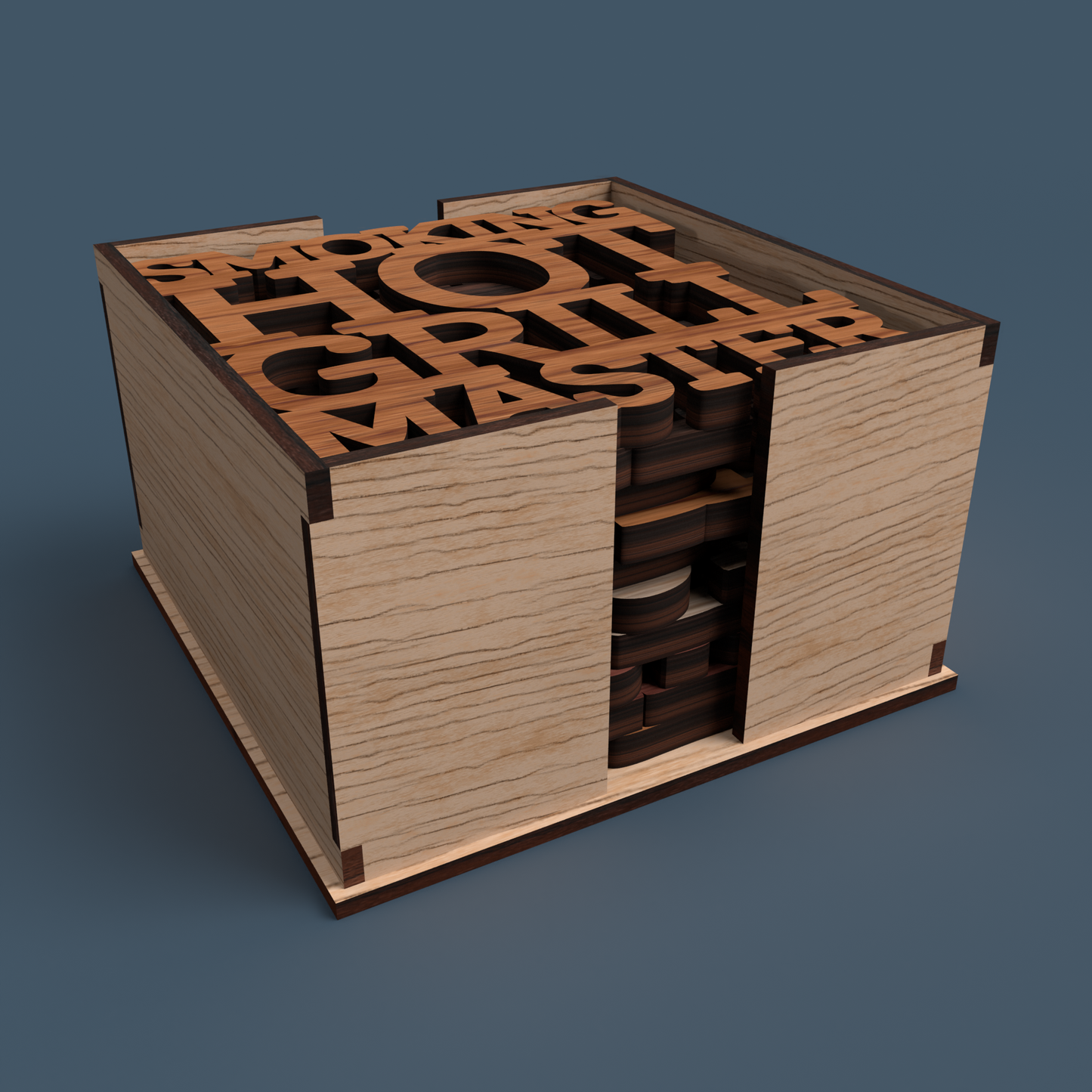 Coaster Holder 01 - Laser Cut File - svg dxf pdf eps ai The X Laser Files