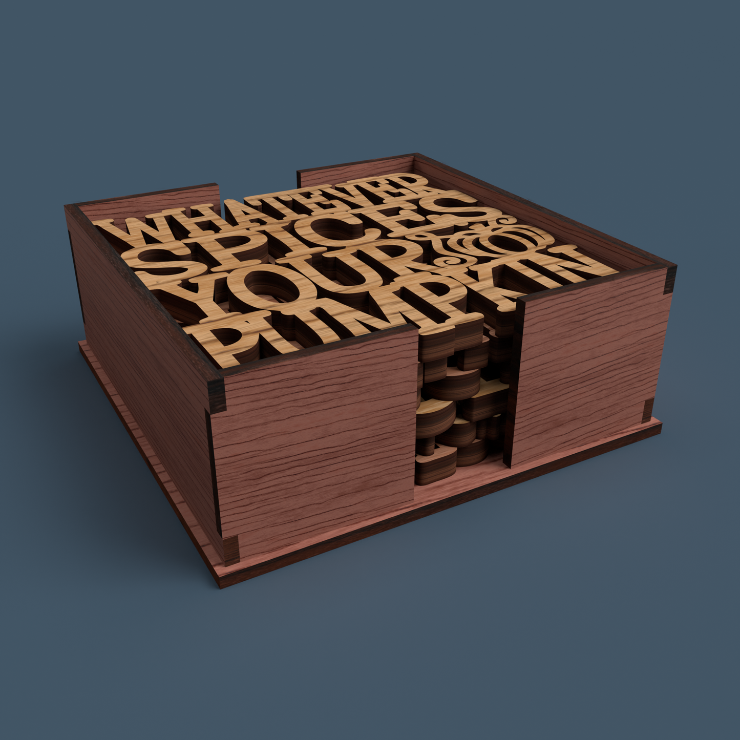 Coaster Holder 01 - Laser Cut File - svg dxf pdf eps ai The X Laser Files