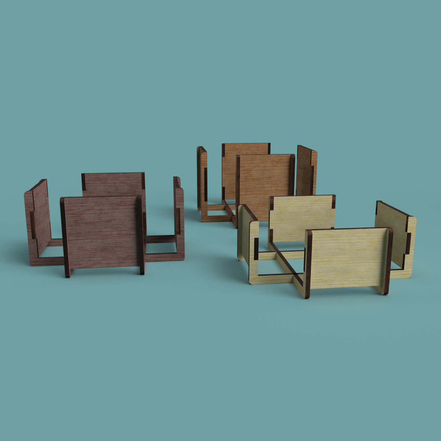 Coaster Holder 02 -Laser Cut File - The X Laser Files