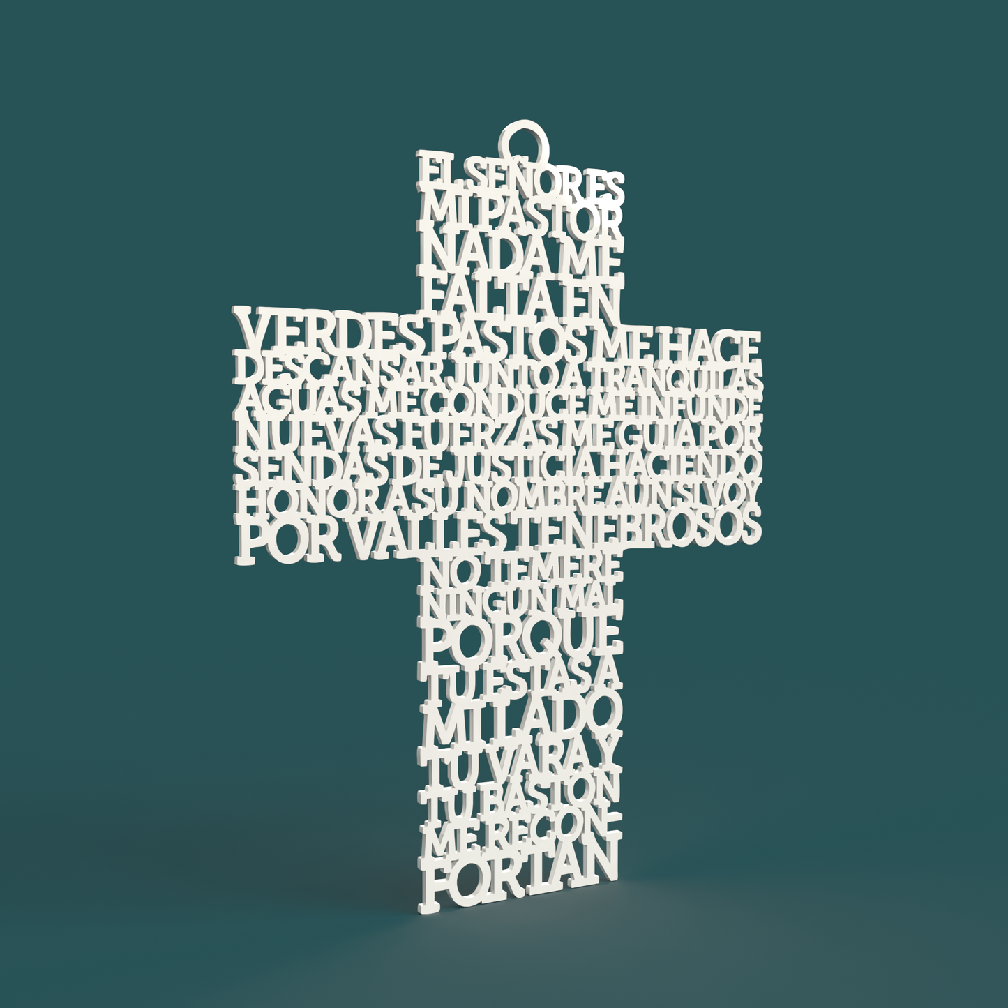 Cruz Salmo 23-1:4 "El Señor es mi pastor"