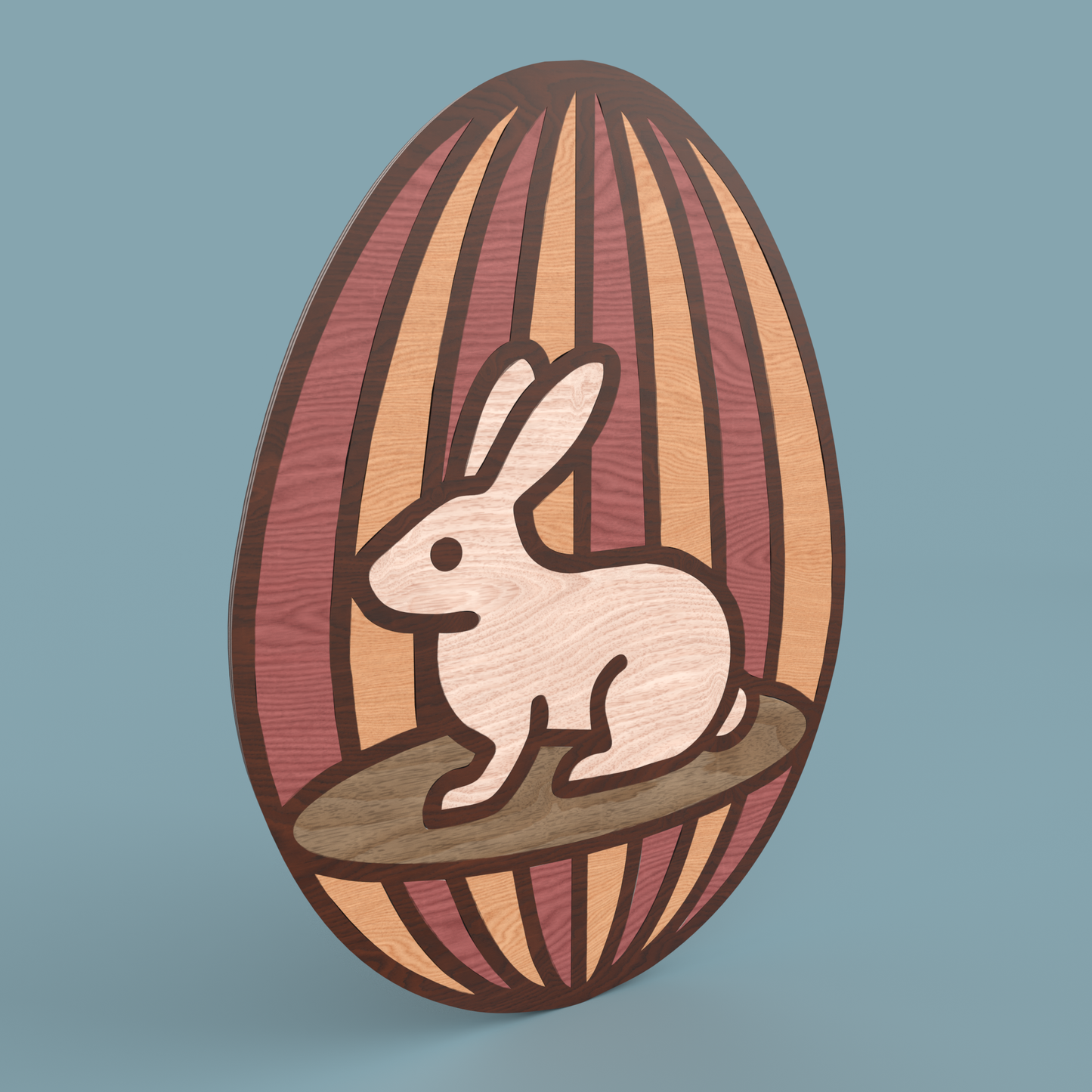 Easter Egg Bunny -Laser Cut File - The X Laser Files