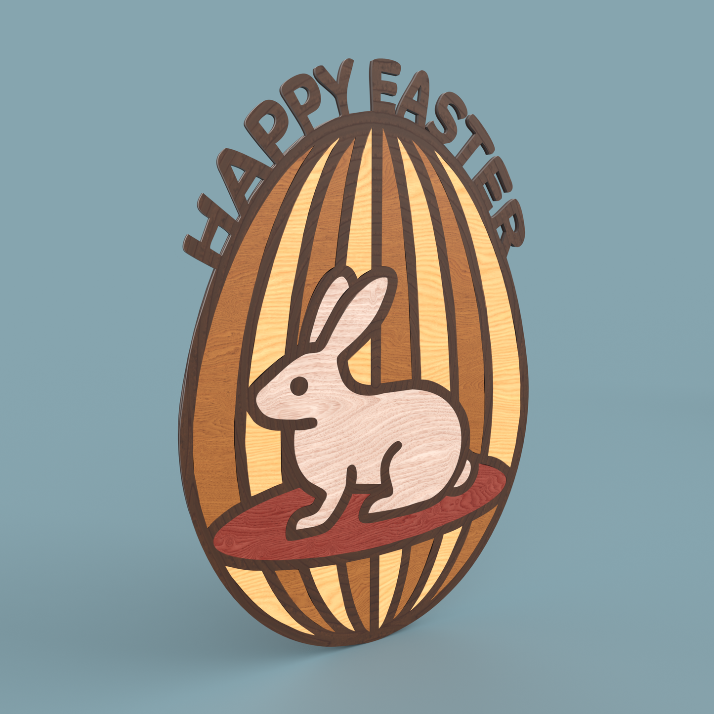 Easter Egg Bunny -Laser Cut File - The X Laser Files