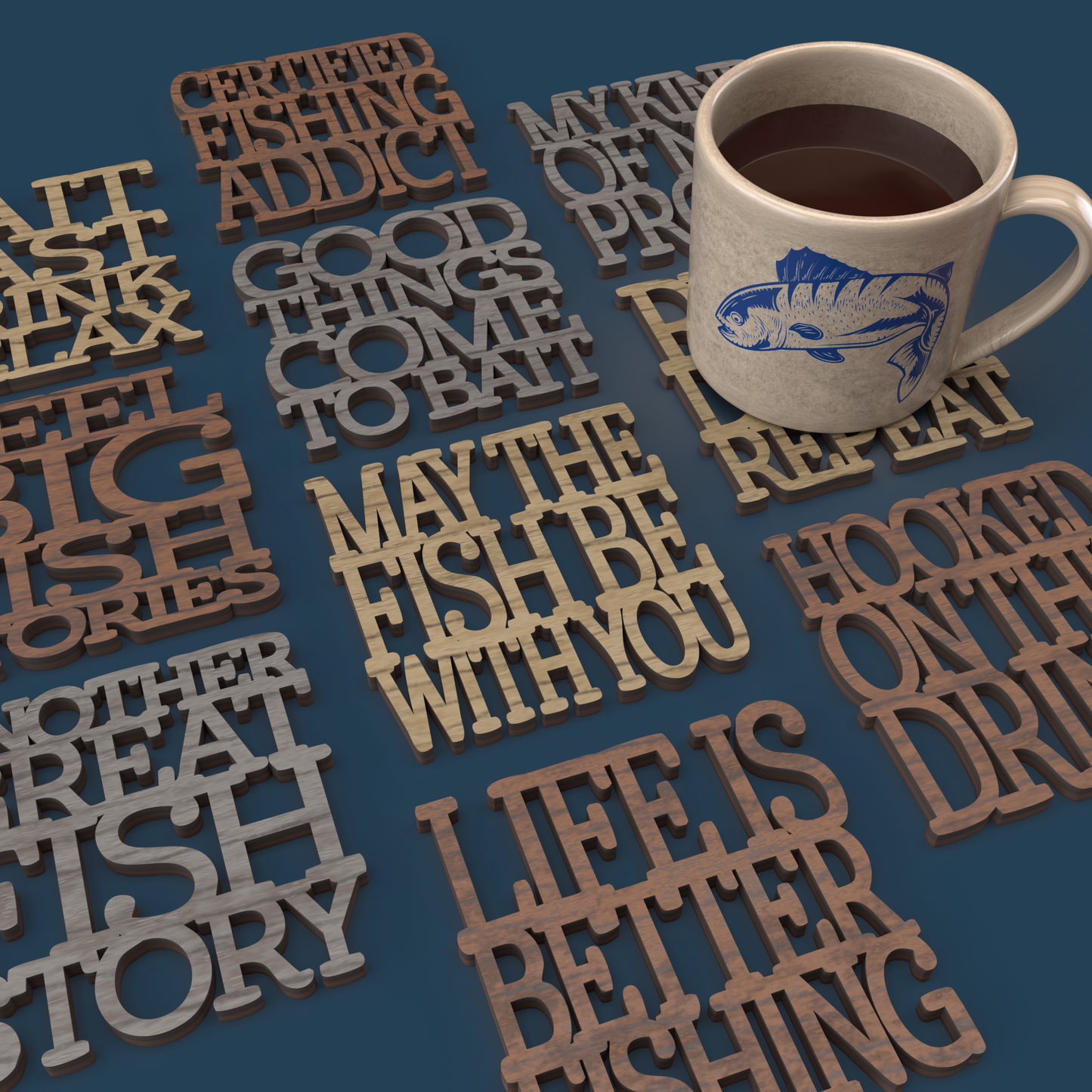 Fishing Coasters