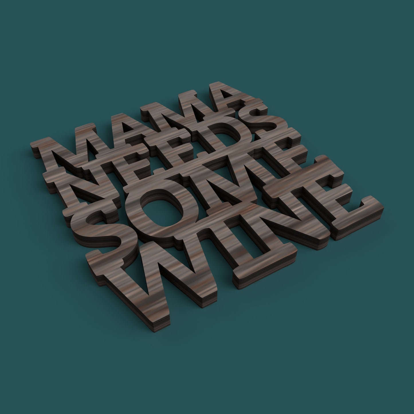 F**k it Open the Wine Coasters - Laser Cut File - svg dxf pdf eps ai The X Laser Files