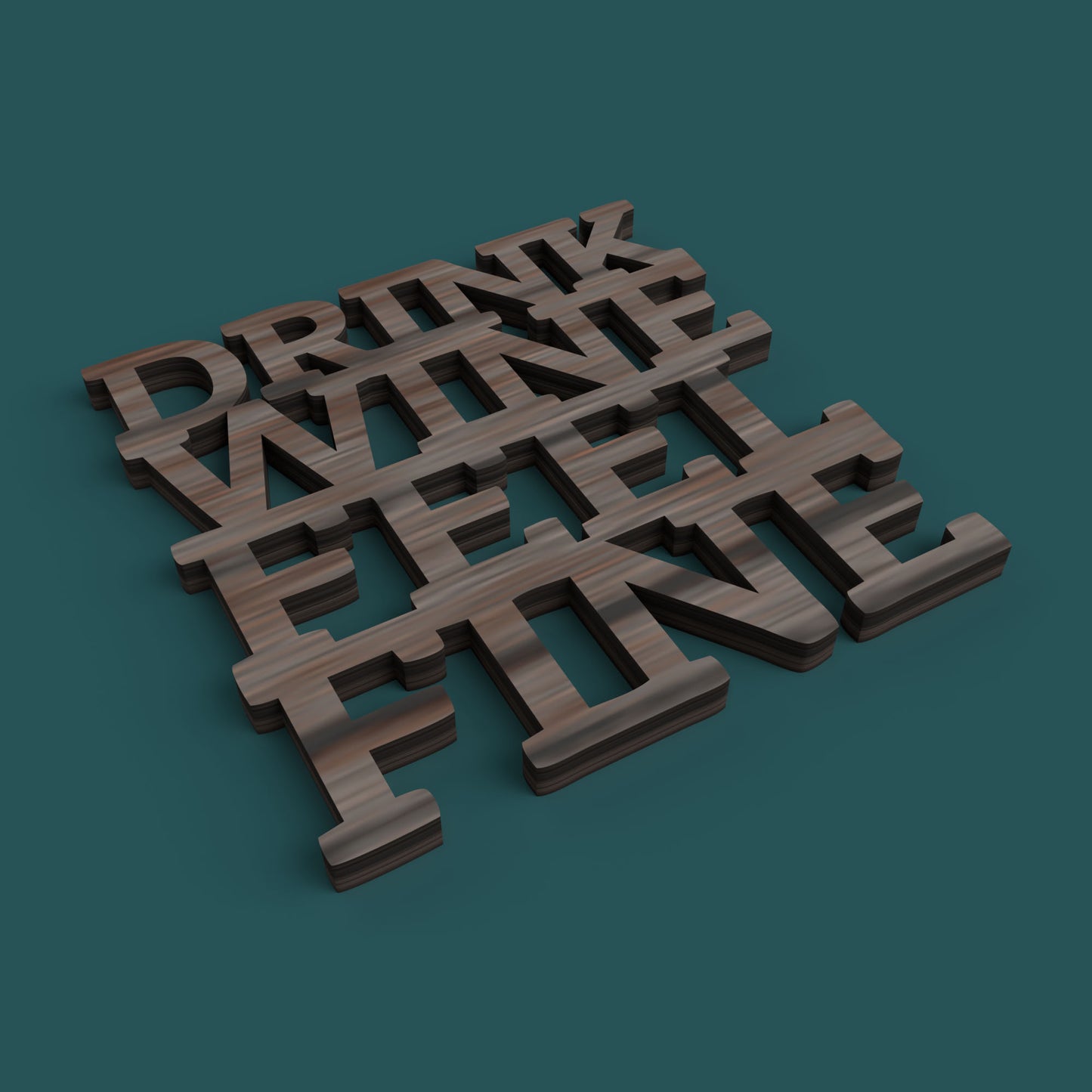 F**k it Open the Wine Coasters - Laser Cut File - svg dxf pdf eps ai The X Laser Files