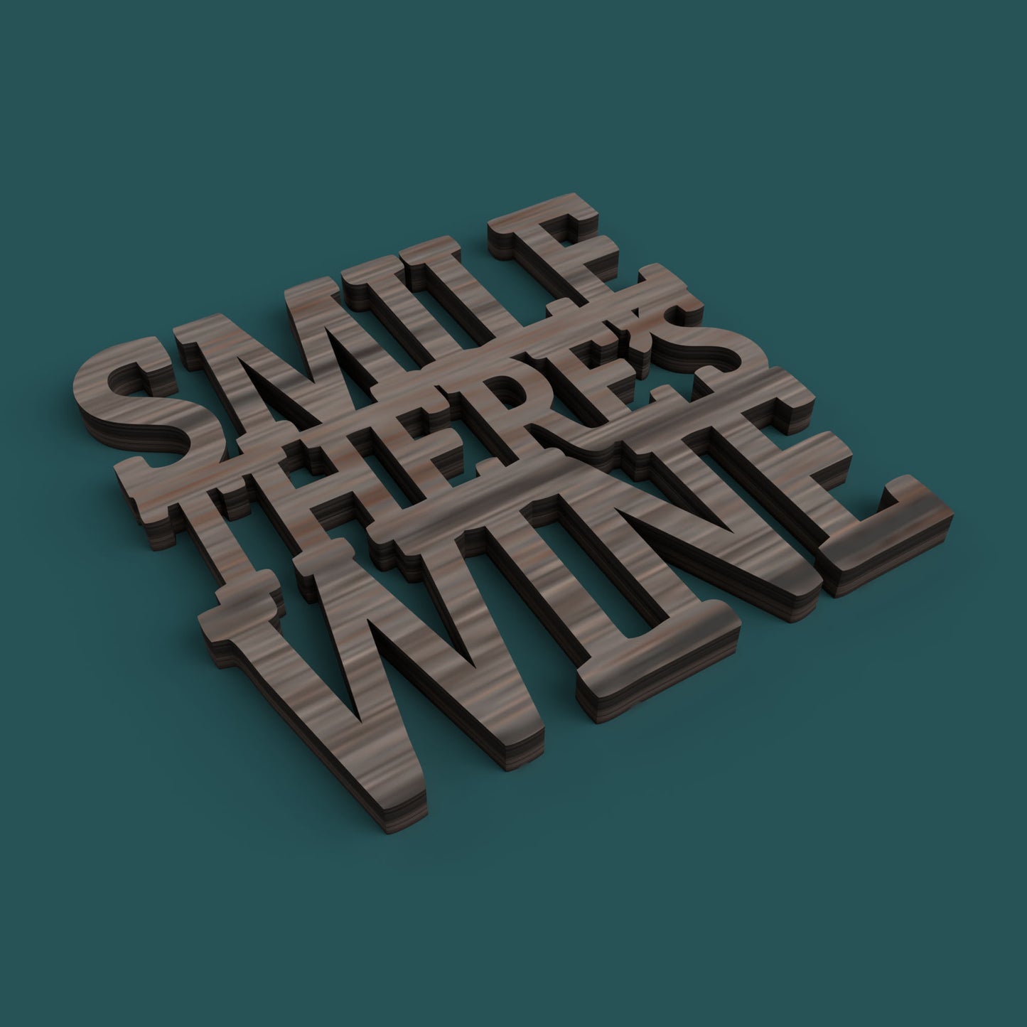 F**k it Open the Wine Coasters - Laser Cut File - svg dxf pdf eps ai The X Laser Files