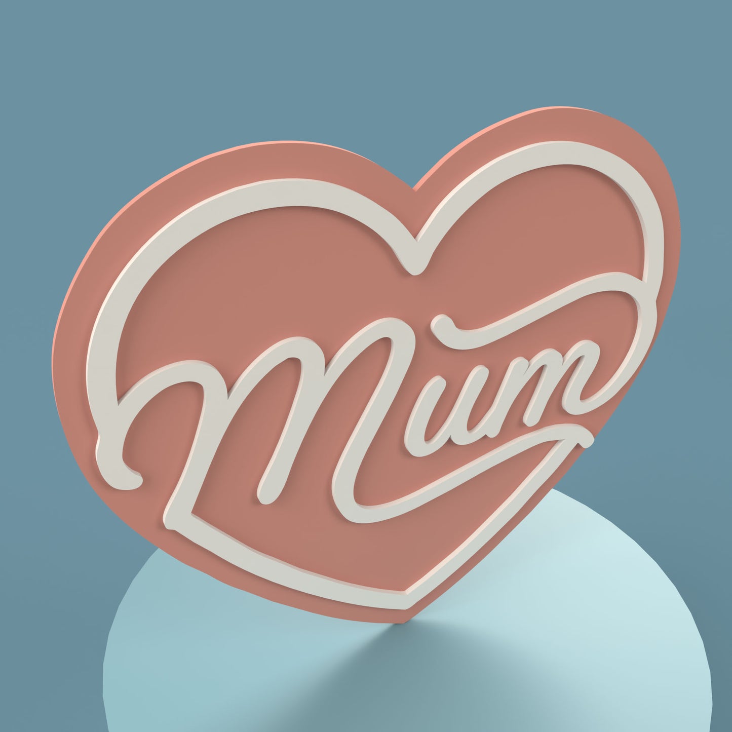 Mum Heart -Laser Cut File - The X Laser Files