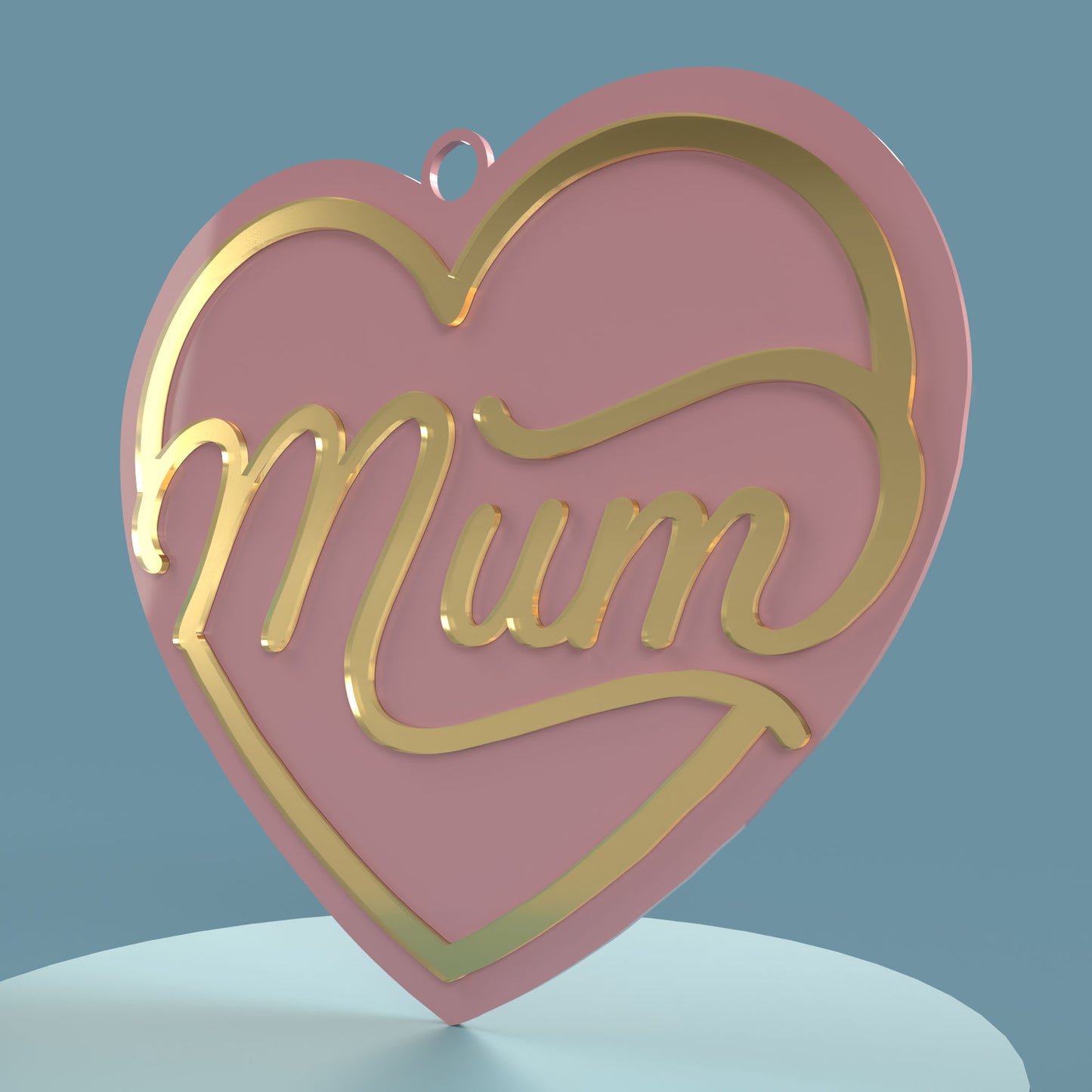 Mum Heart -Laser Cut File - The X Laser Files