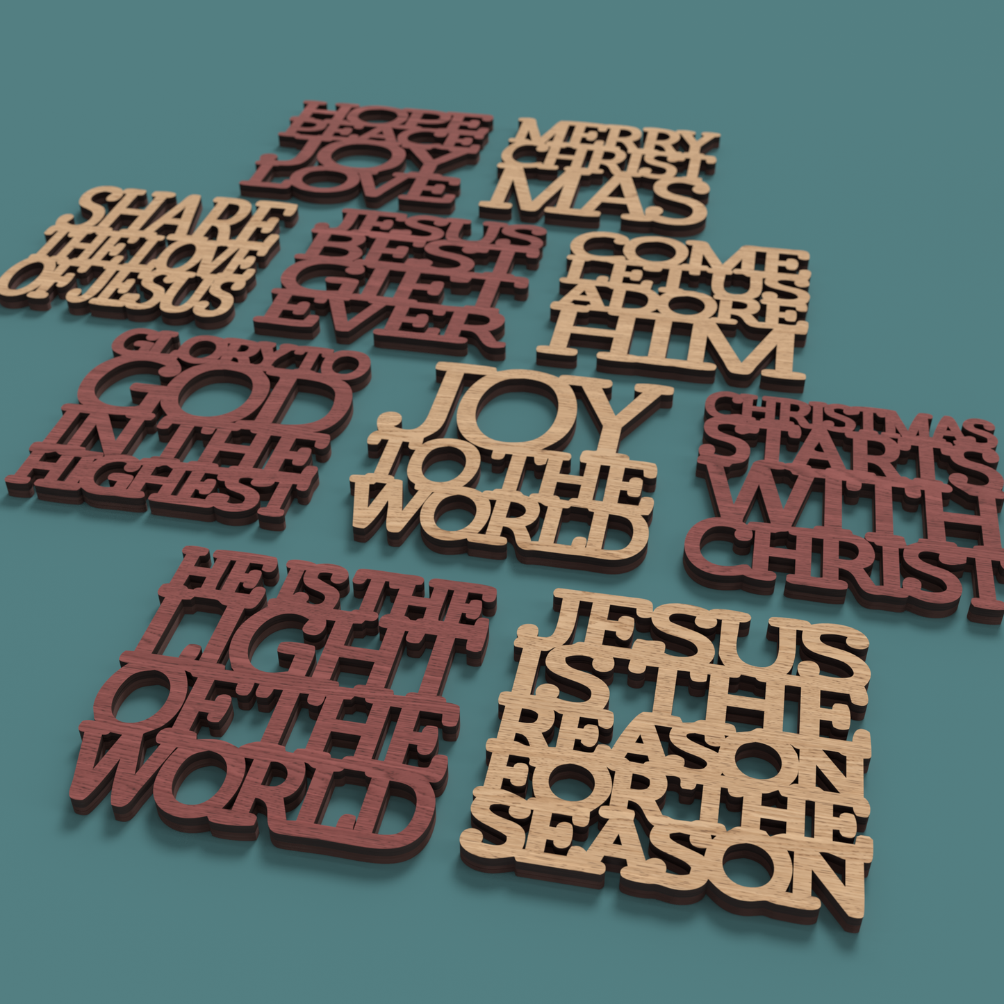 Jesus is the Reason for the Season Coasters -Laser Cut File - The X Laser Files