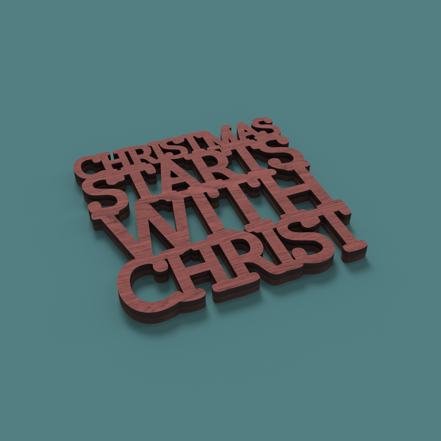 Jesus is the Reason for the Season Coasters -Laser Cut File - The X Laser Files