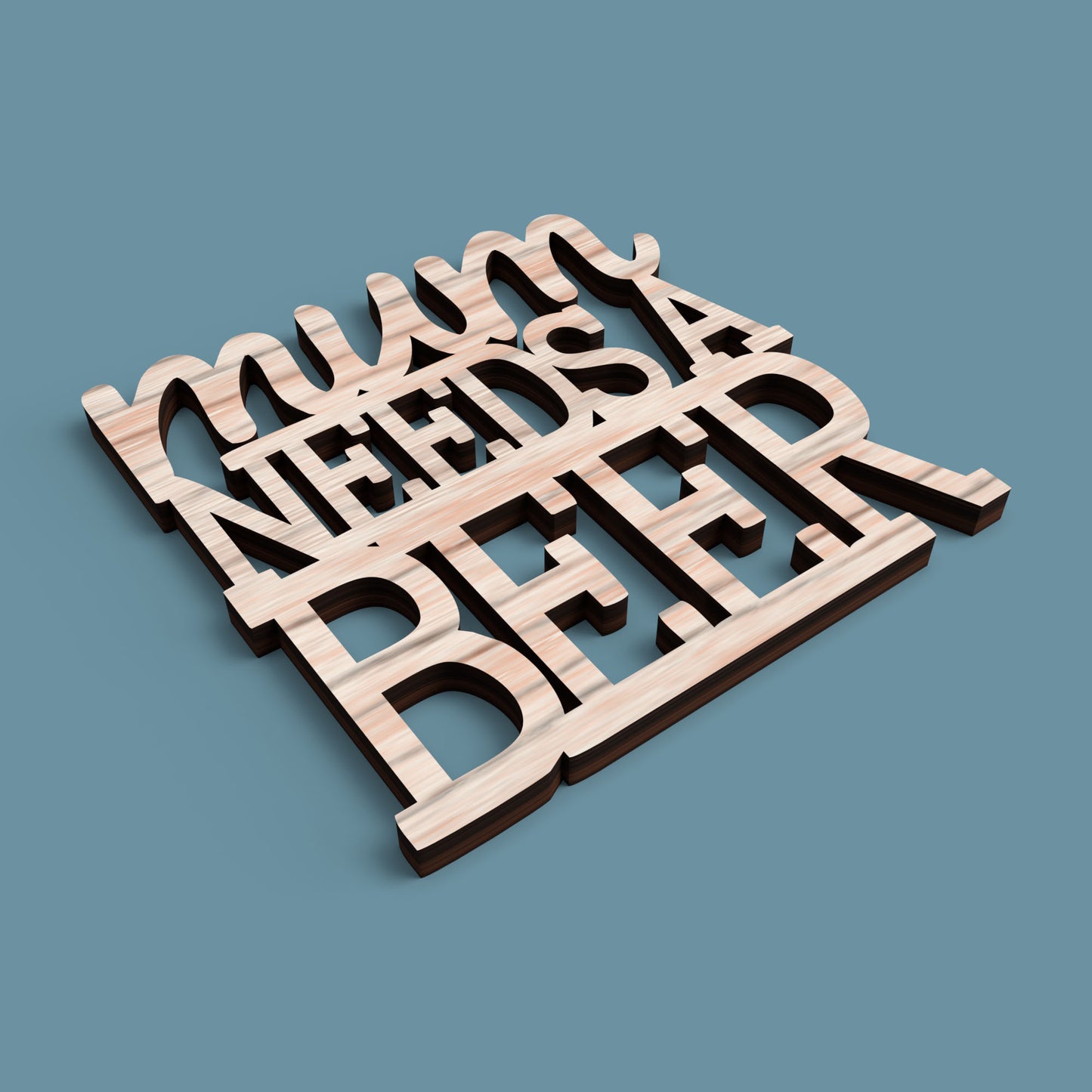 Mum Coasters - Laser Cut File - svg dxf pdf eps ai The X Laser Files