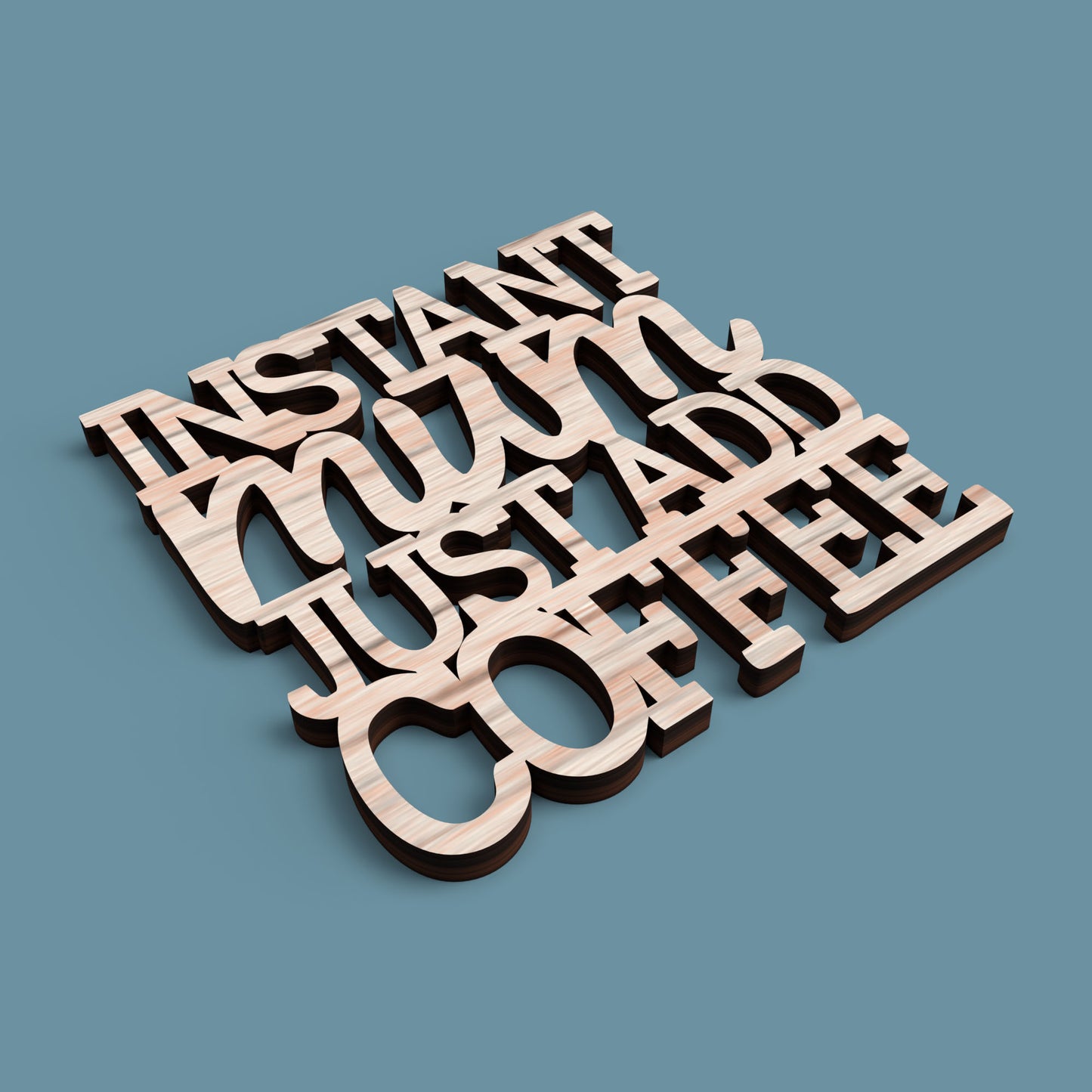 Mum Coasters - Laser Cut File - svg dxf pdf eps ai The X Laser Files