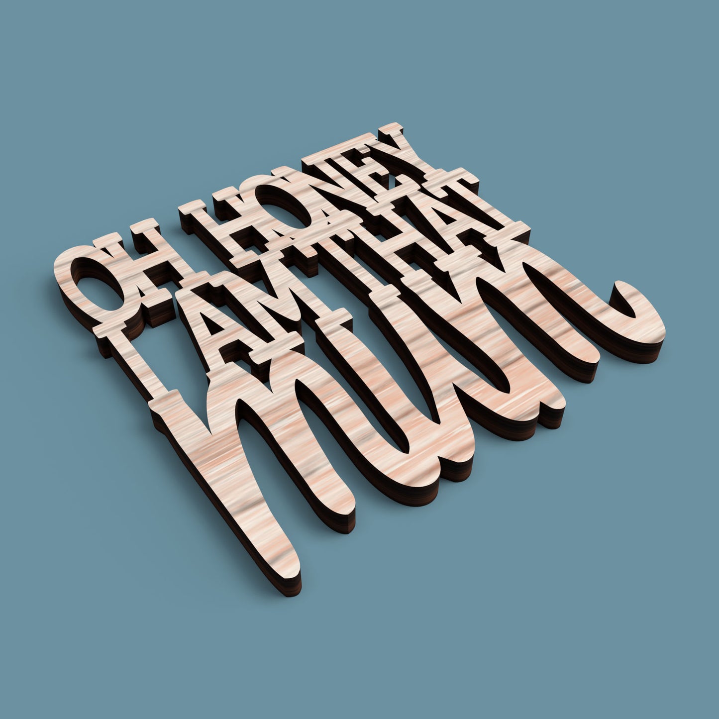 Mum Coasters - Laser Cut File - svg dxf pdf eps ai The X Laser Files