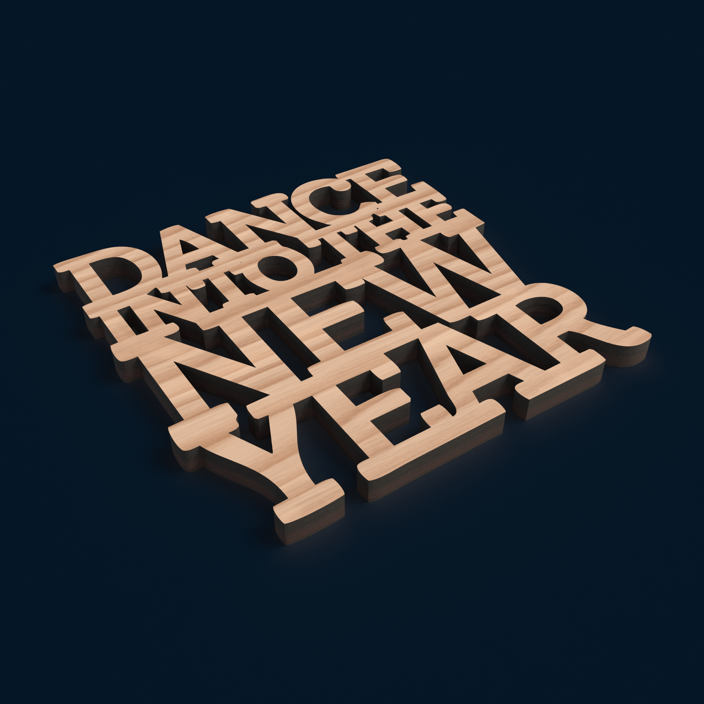 New Year's Eve Party Coasters - Laser Cut File - svg dxf pdf eps ai The X Laser Files