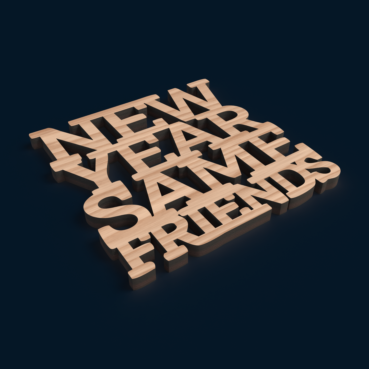 New Year's Eve Party Coasters - Laser Cut File - svg dxf pdf eps ai The X Laser Files