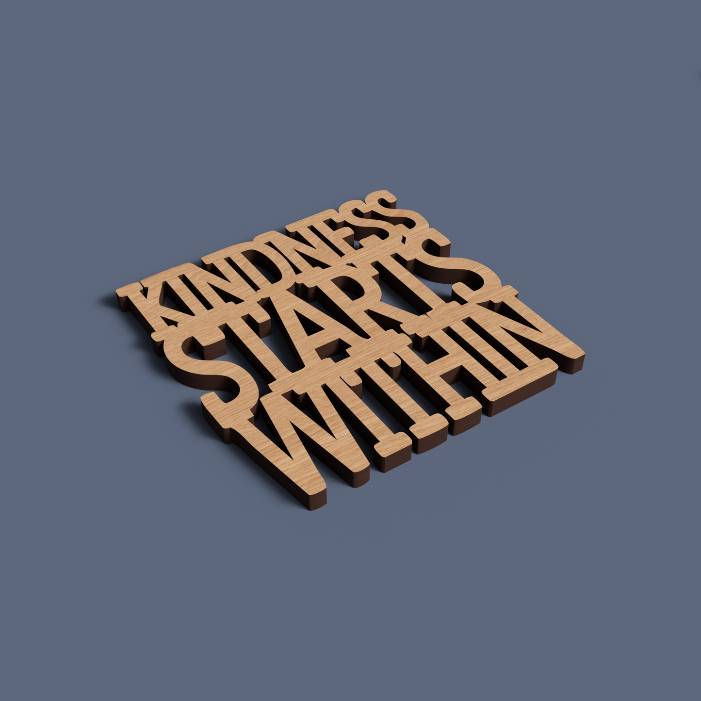 Self-care Coasters - Laser Cut File - svg dxf pdf eps ai The X Laser Files