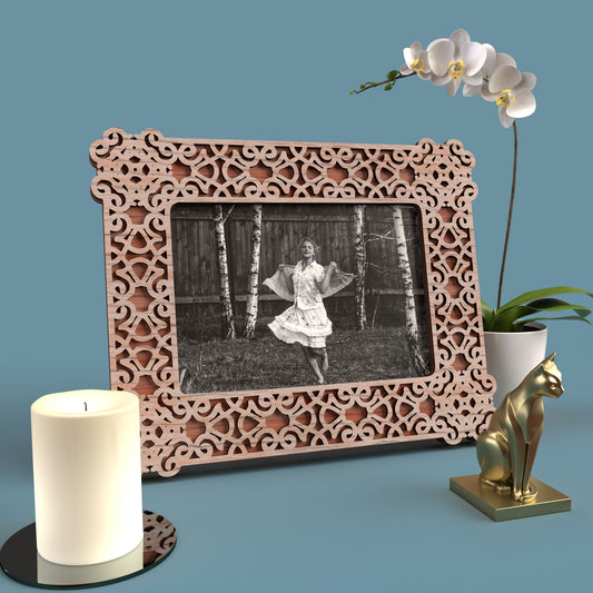 3:4 Photo Frame Cast Iron -Laser Cut File - The X Laser Files