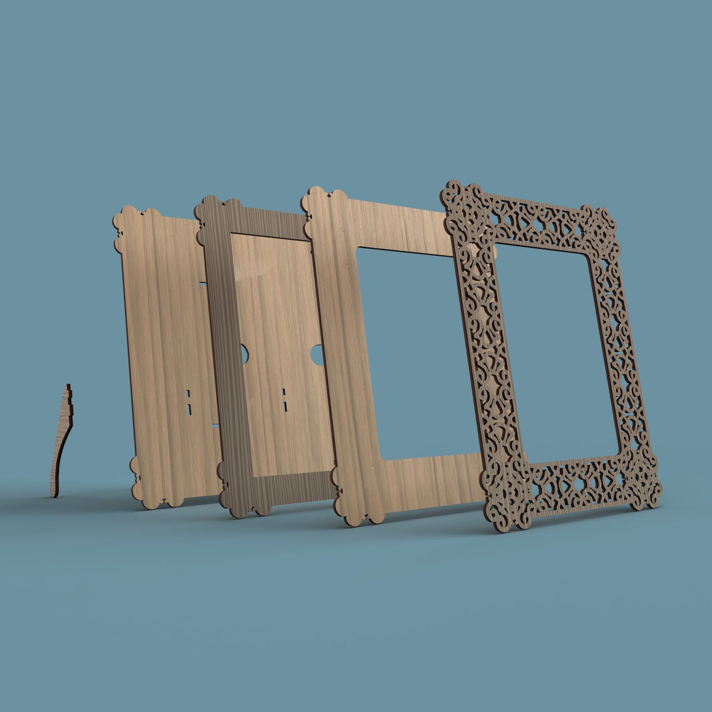 3:4 Photo Frame Cast Iron -Laser Cut File - The X Laser Files