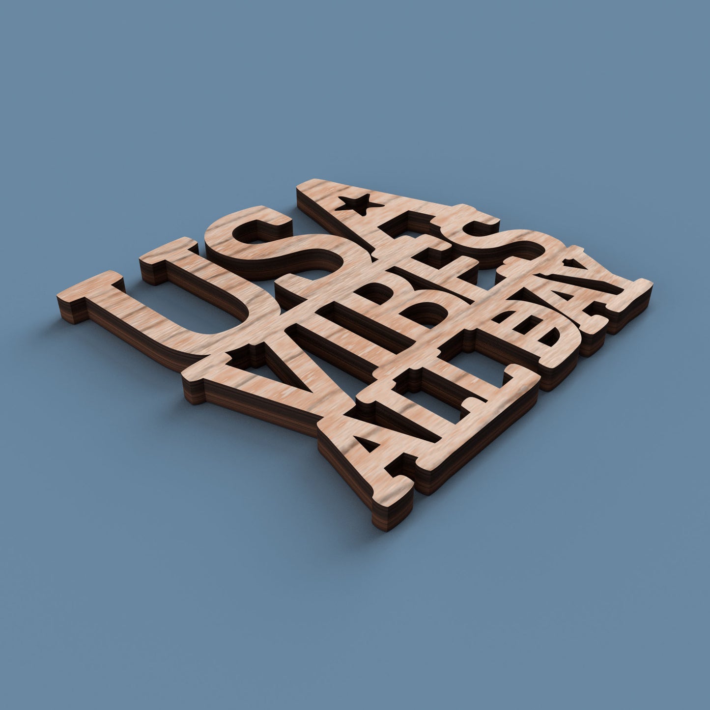 4th of July Coasters -Laser Cut File - The X Laser Files