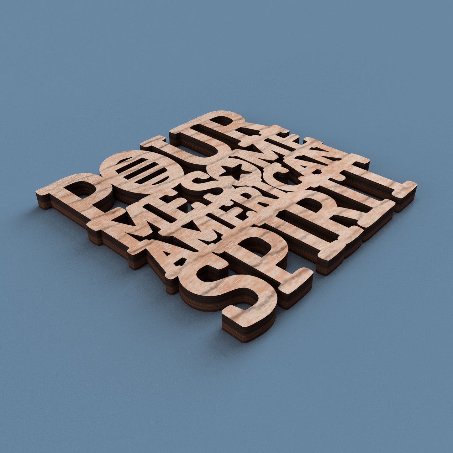 4th of July Coasters -Laser Cut File - The X Laser Files