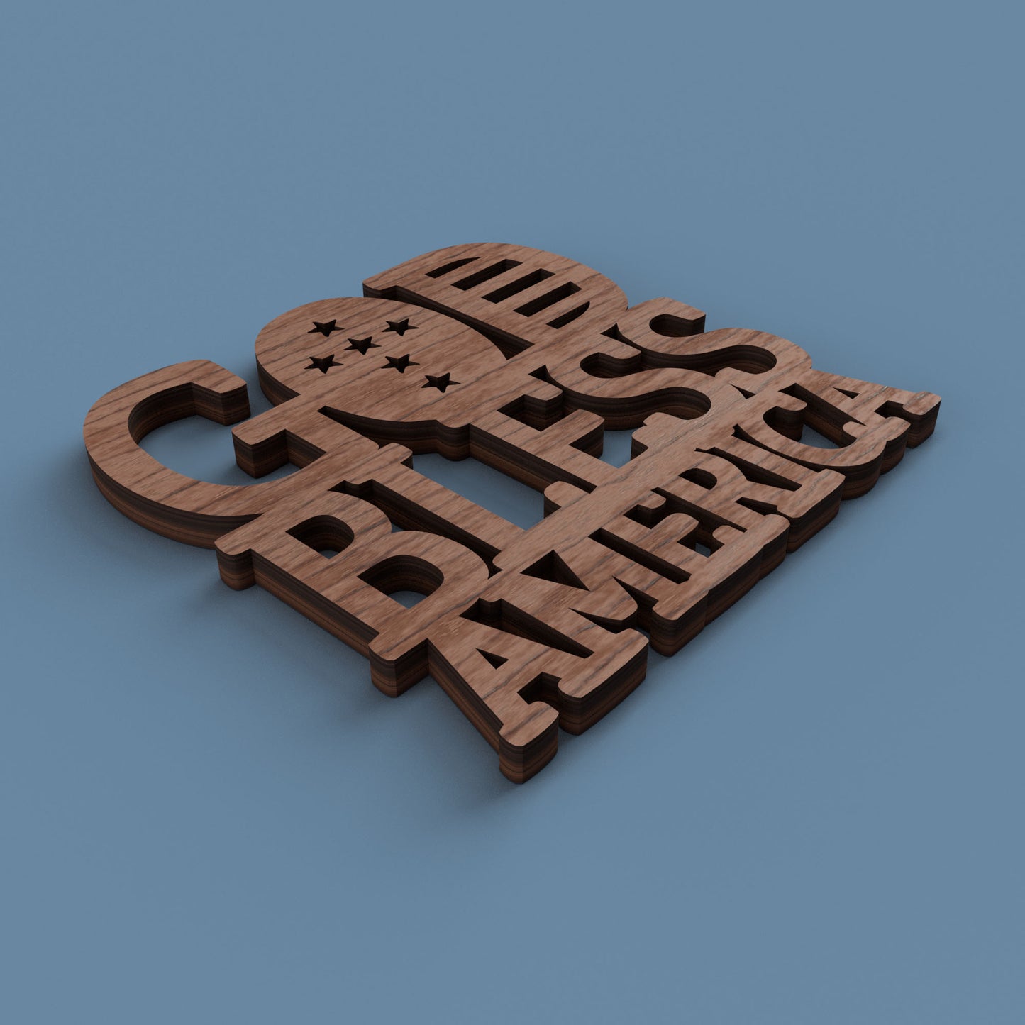 4th of July Coasters -Laser Cut File - The X Laser Files