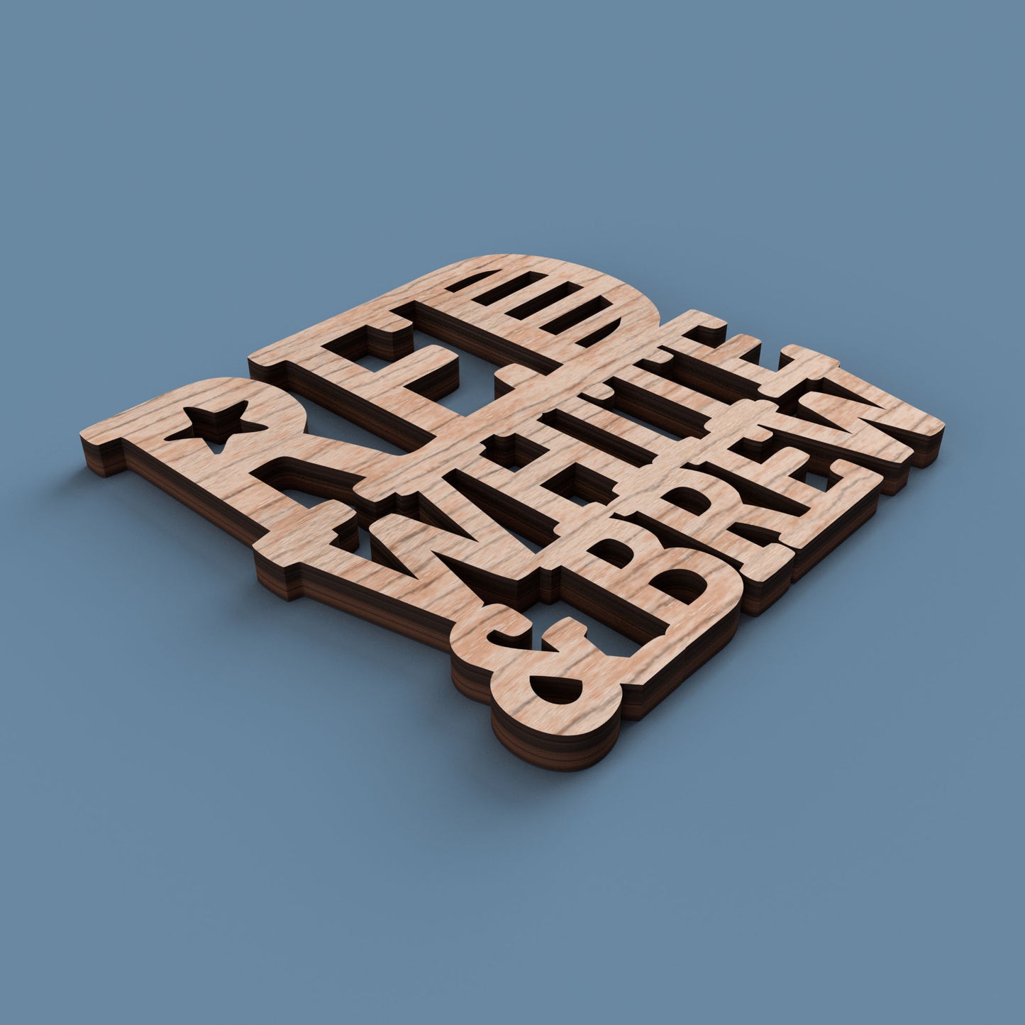 4th of July Coasters -Laser Cut File - The X Laser Files