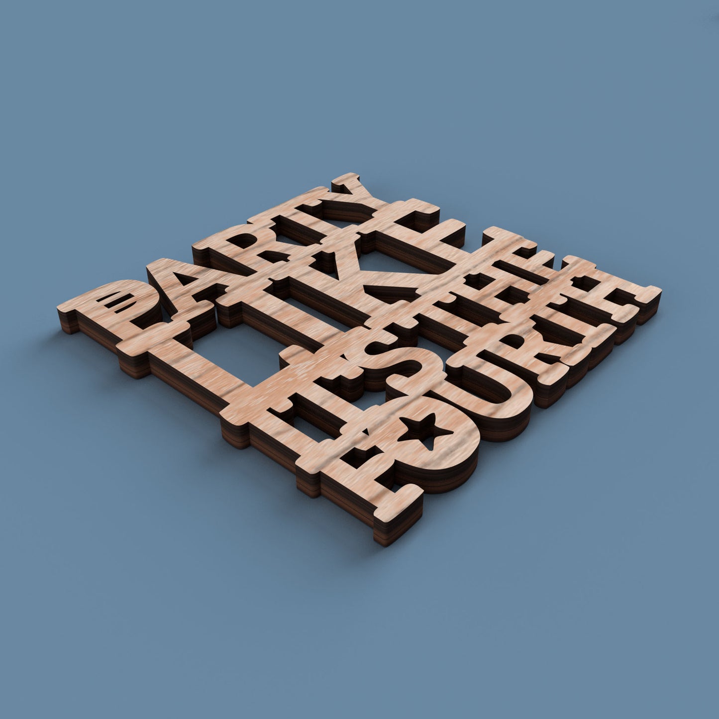 4th of July Coasters -Laser Cut File - The X Laser Files