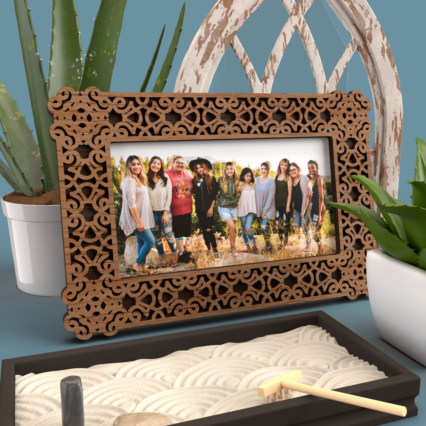 9:16 Photo Frame Cast Iron - Laser Cut File - svg dxf pdf eps ai The X Laser Files