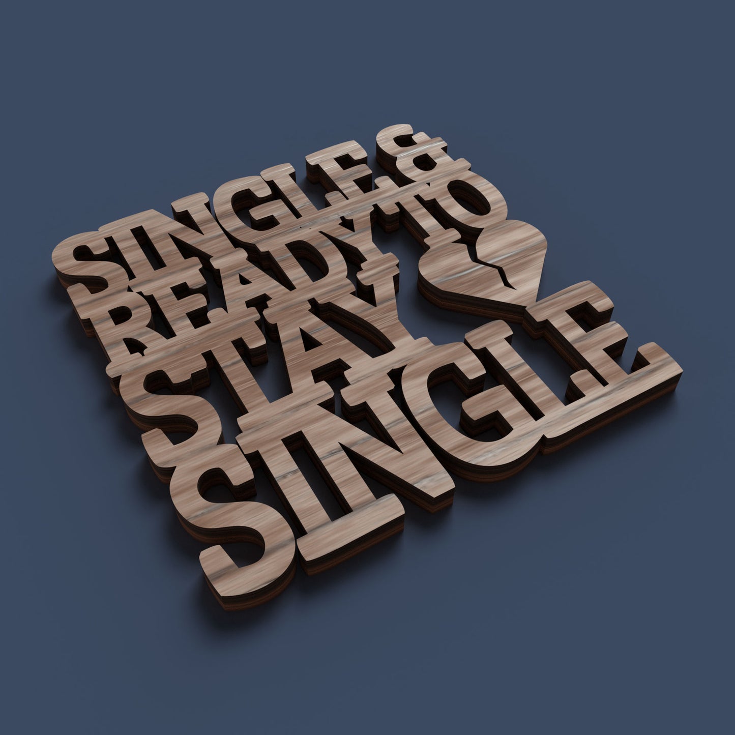 Anti Valentine Coasters -Laser Cut File - The X Laser Files