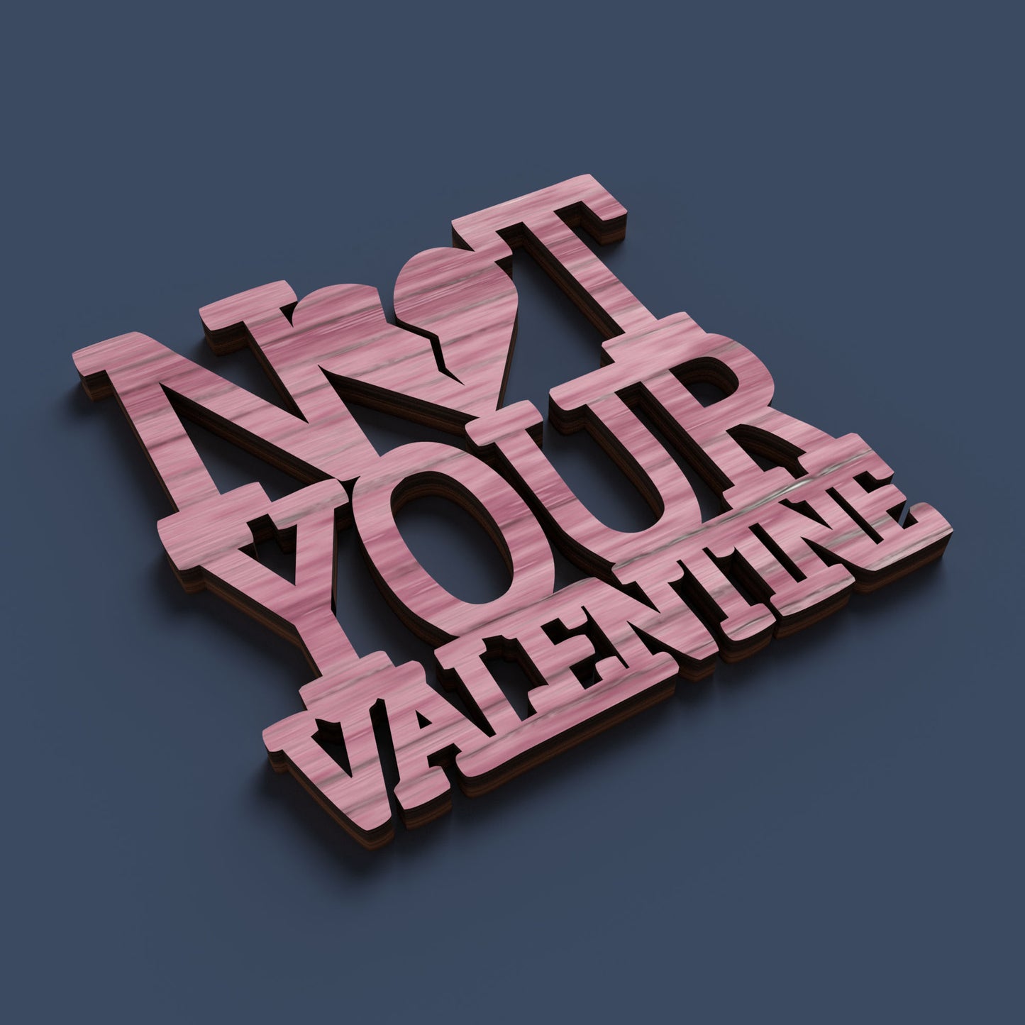 Anti Valentine Coasters -Laser Cut File - The X Laser Files