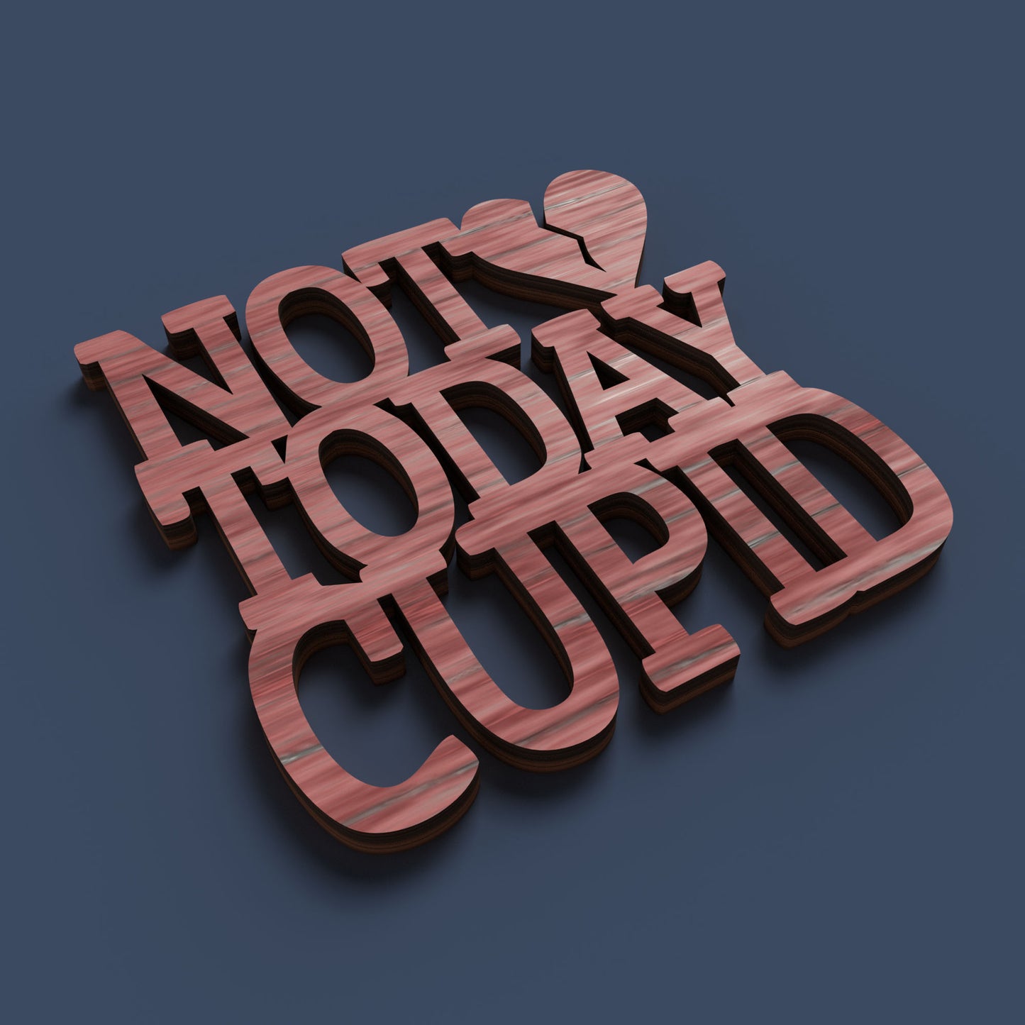 Anti Valentine Coasters -Laser Cut File - The X Laser Files