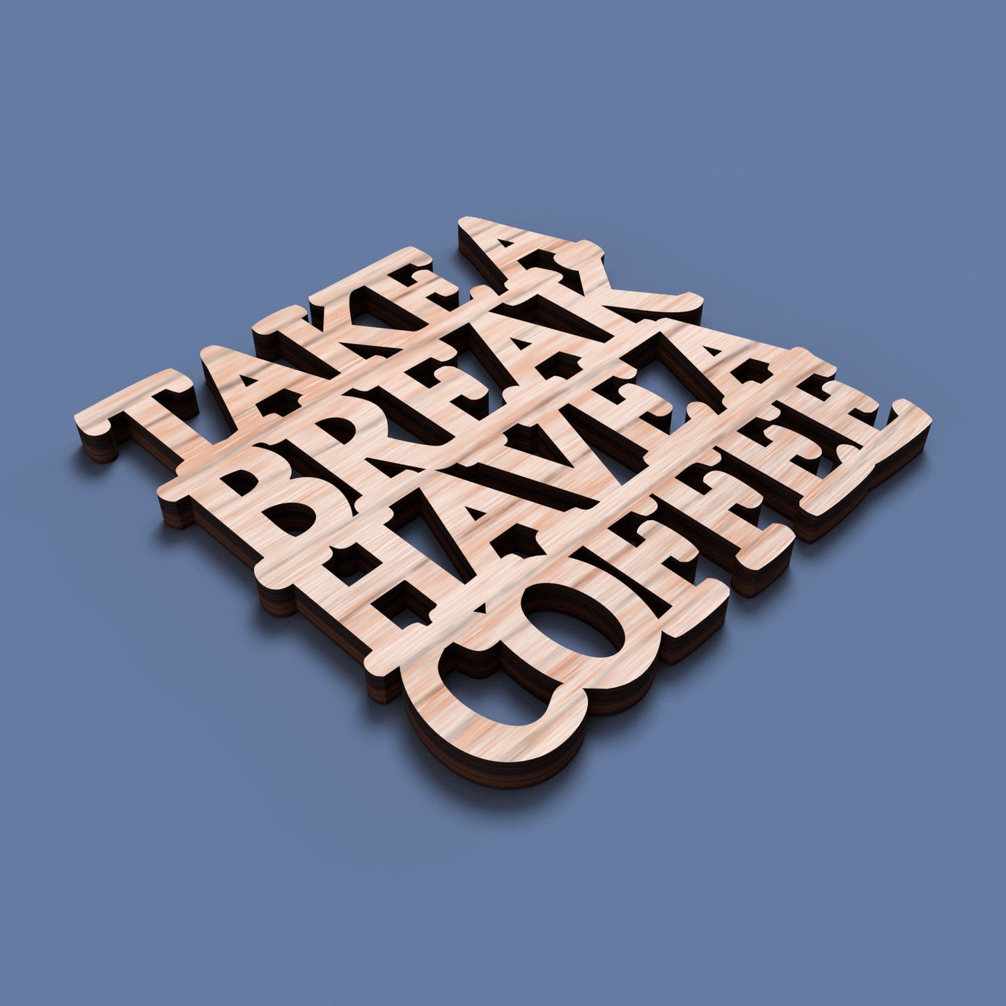 Coffee Before Talkie Coasters - Laser Cut File - svg dxf pdf eps ai The X Laser Files